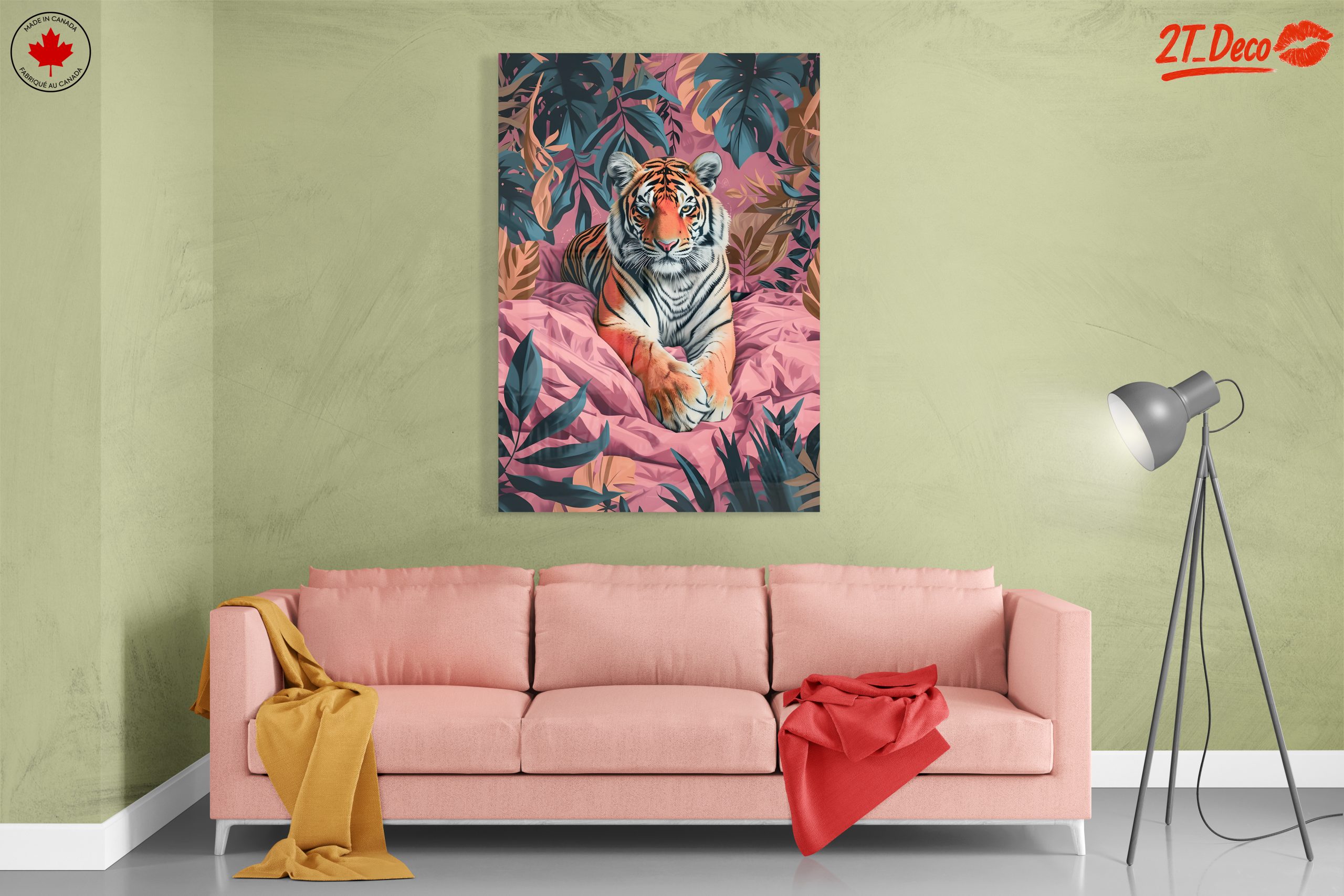 Stylized Tiger in Tropical Leaves - Image 7