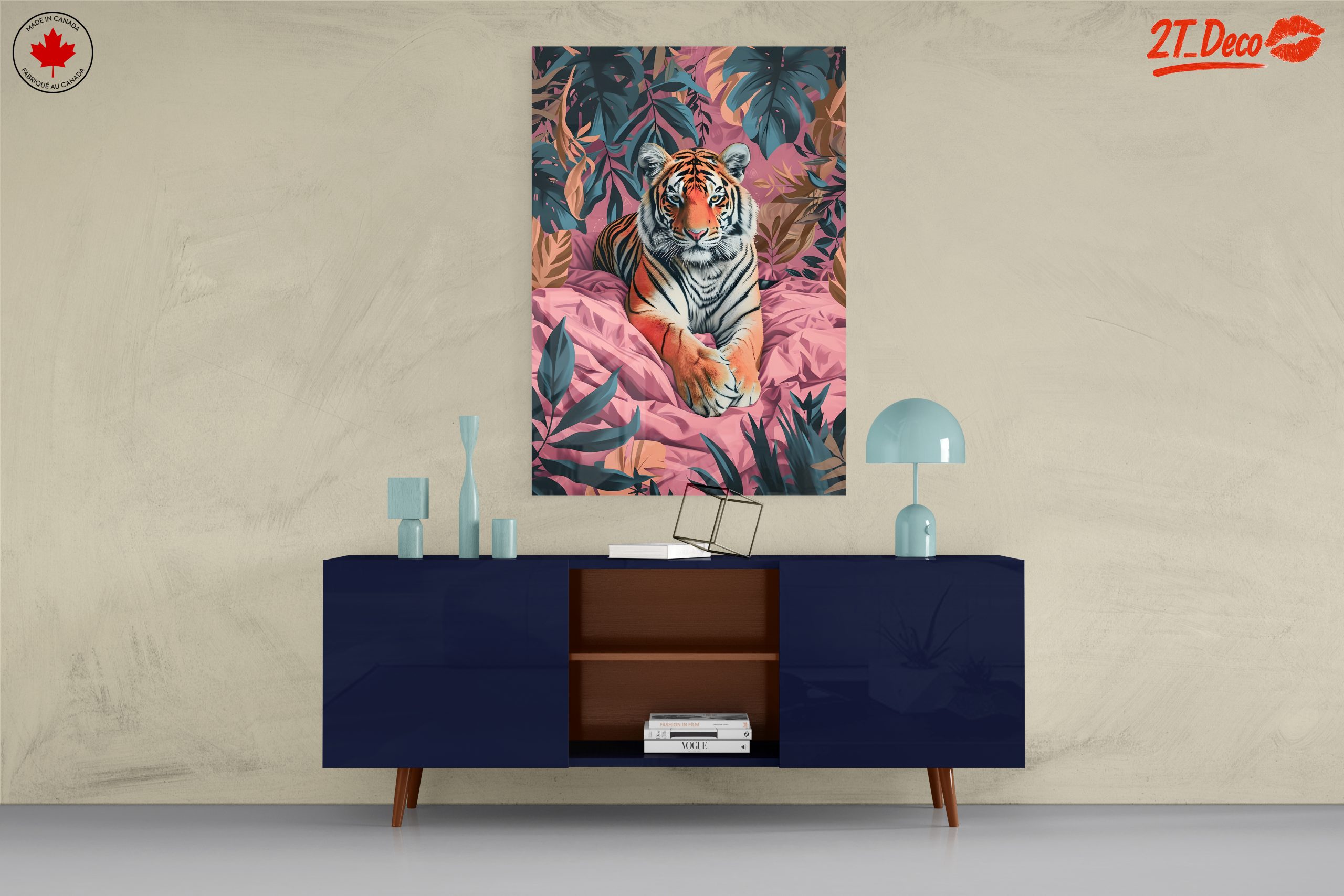 Stylized Tiger in Tropical Leaves - Image 8