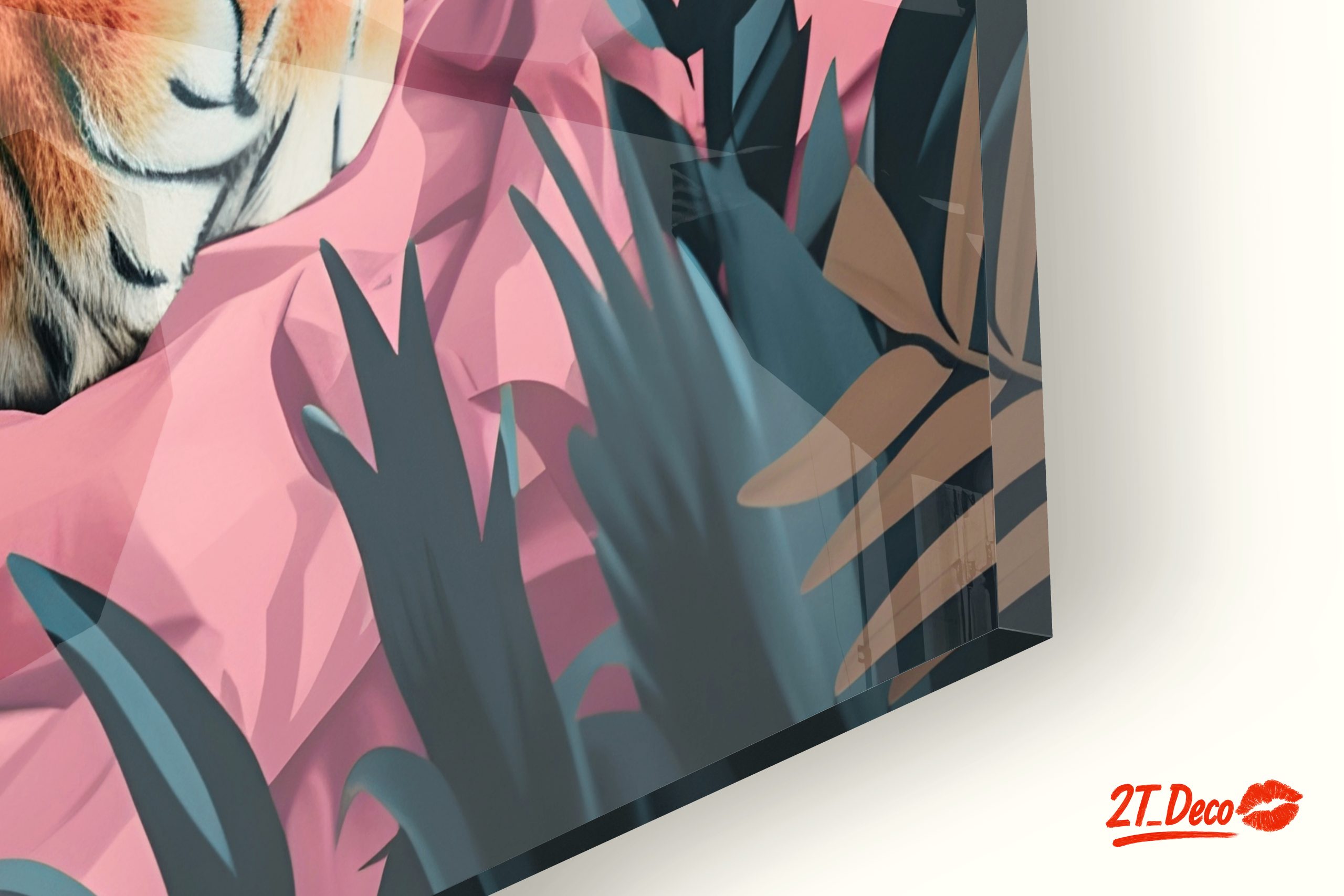 Stylized Tiger in Tropical Leaves - Image 9