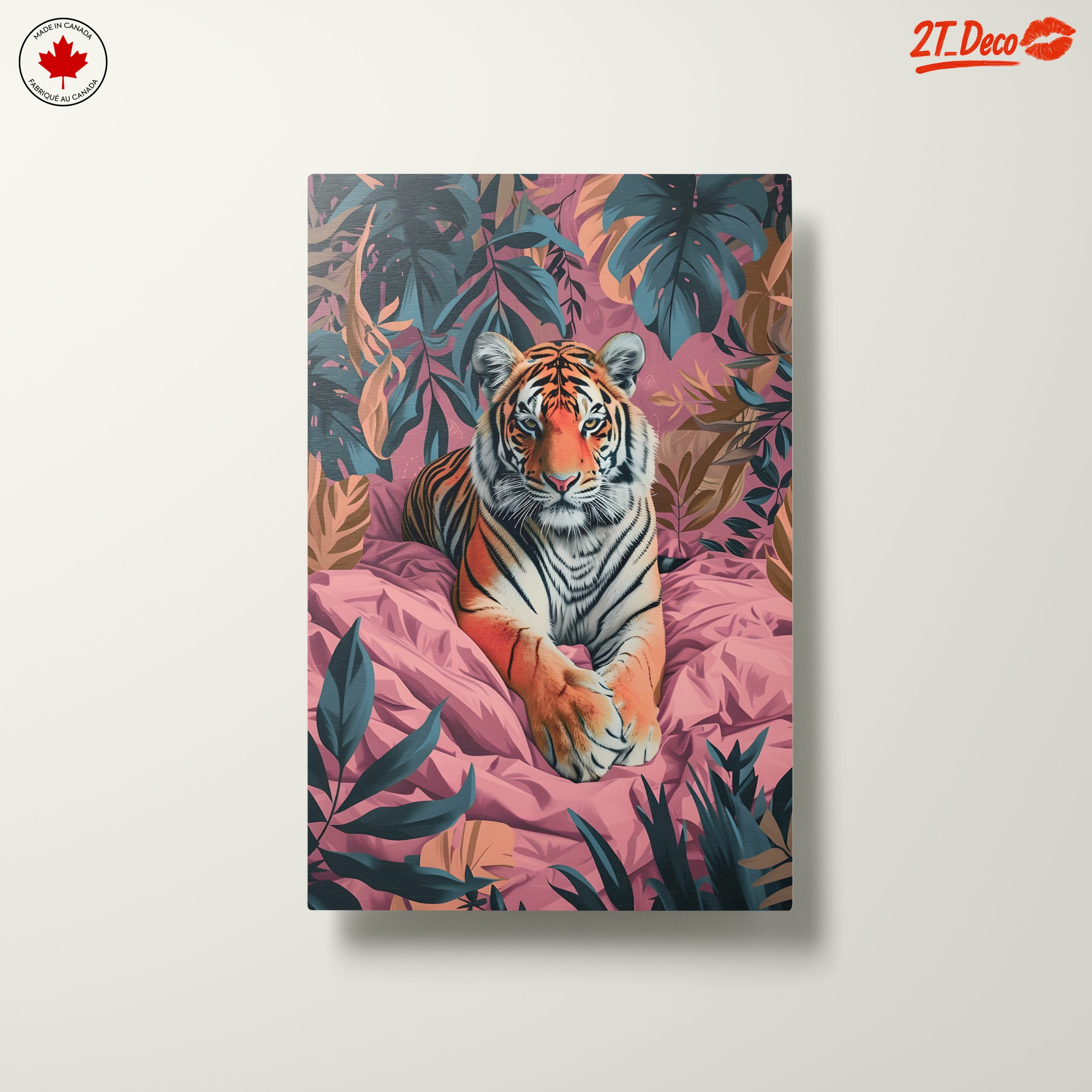 Stylized Tiger in Tropical Leaves - Image 10