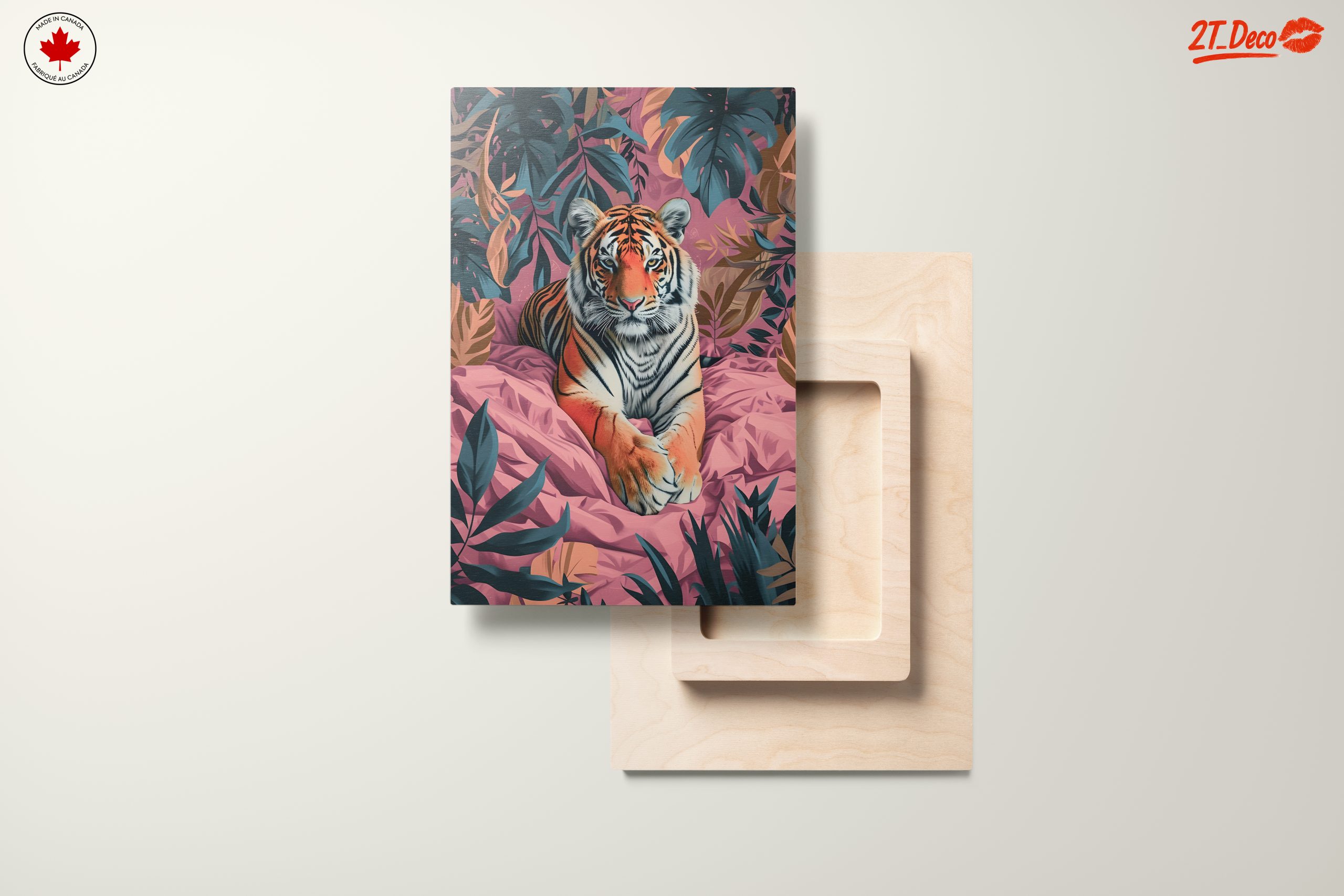 Stylized Tiger in Tropical Leaves - Image 11