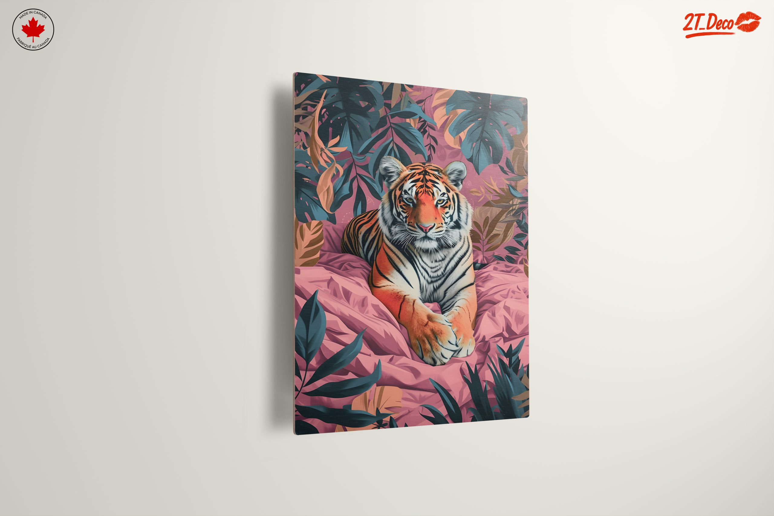 Stylized Tiger in Tropical Leaves - Image 13