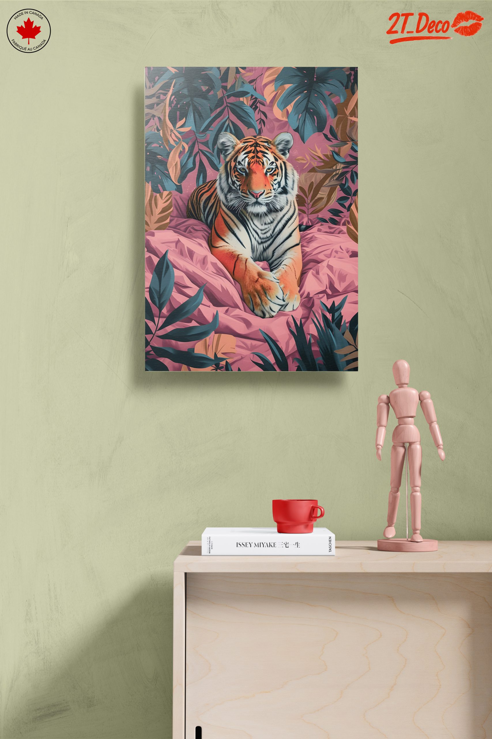 Stylized Tiger in Tropical Leaves - Image 14