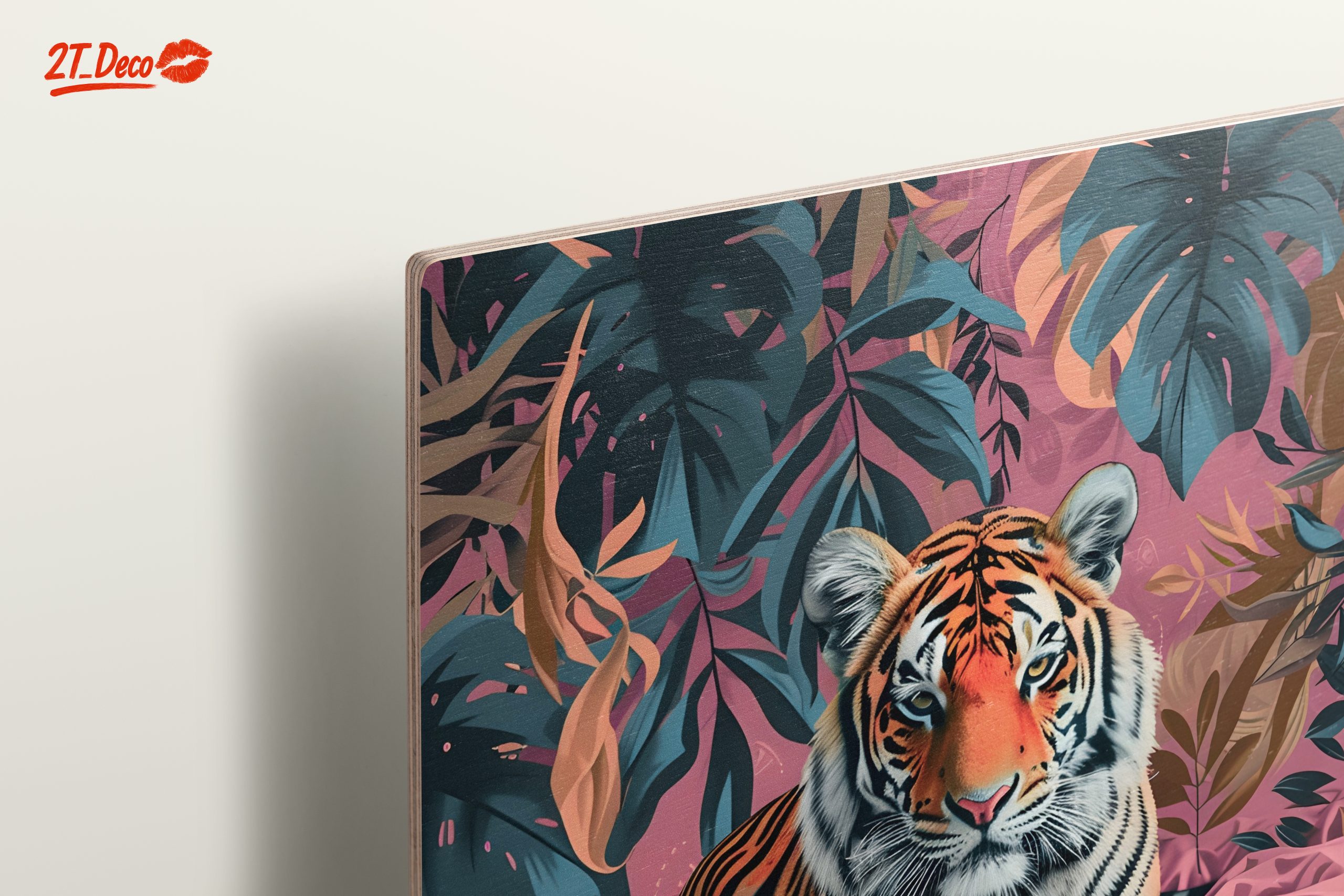 Stylized Tiger in Tropical Leaves - Image 15