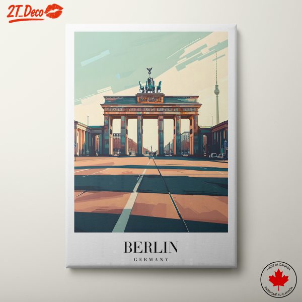 Contemporary Art Print of Berlin's Brandenburg Gate