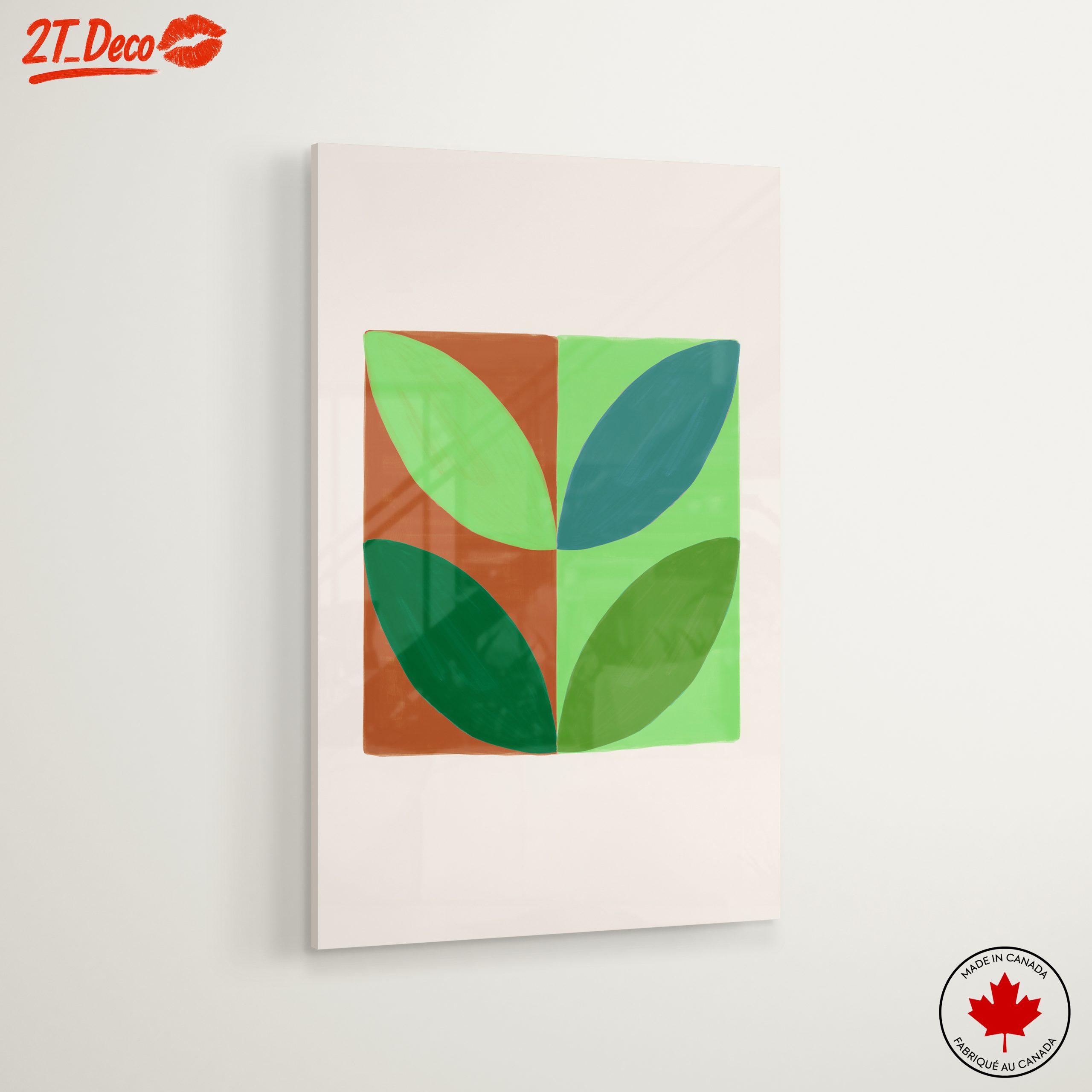 Stylized Botanical Leaf Art Display - Image 6