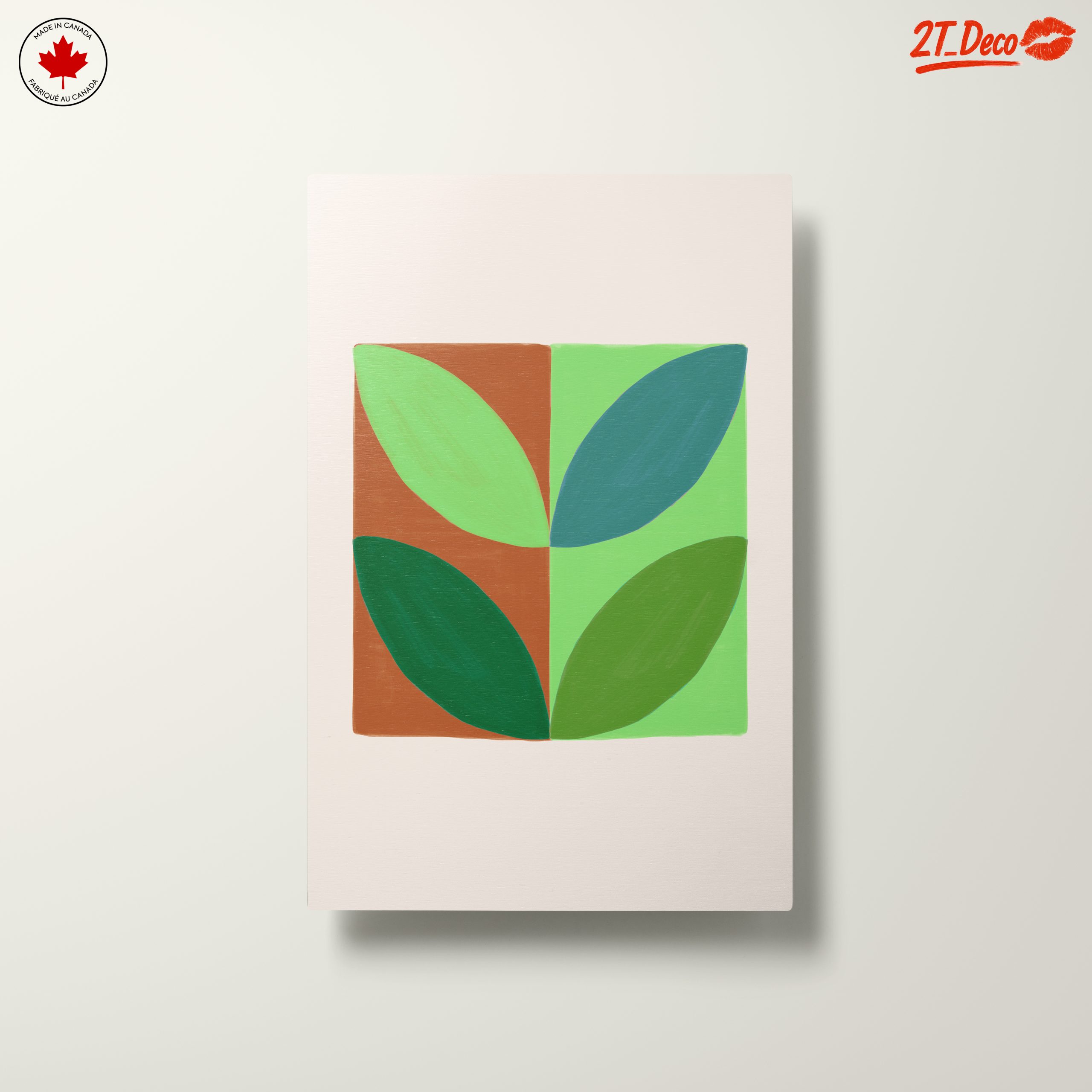 Stylized Botanical Leaf Art Display - Image 10