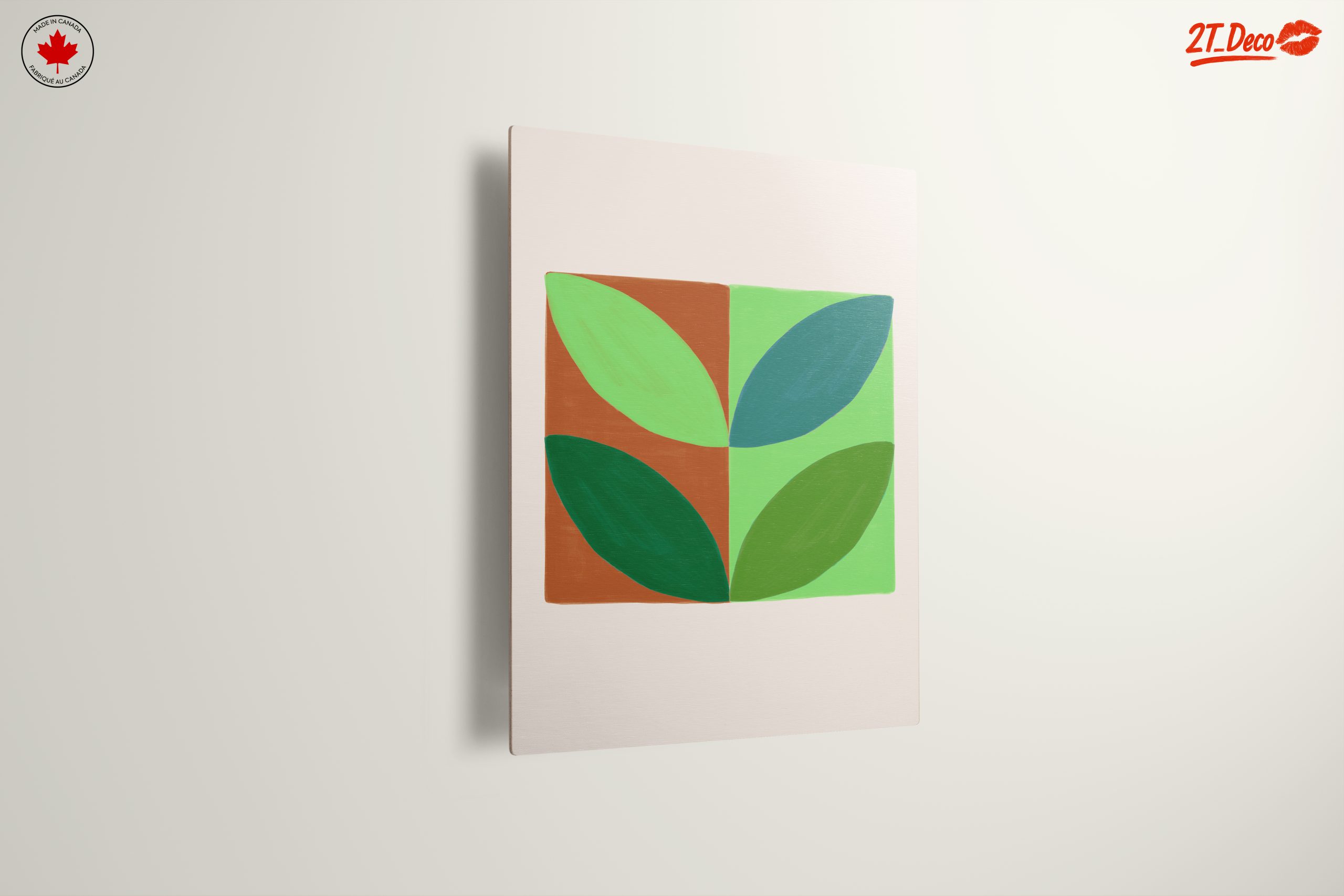 Stylized Botanical Leaf Art Display - Image 13