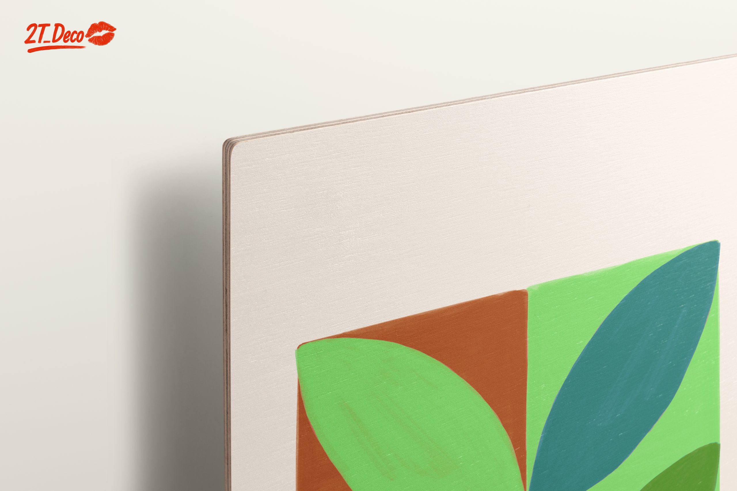 Stylized Botanical Leaf Art Display - Image 15