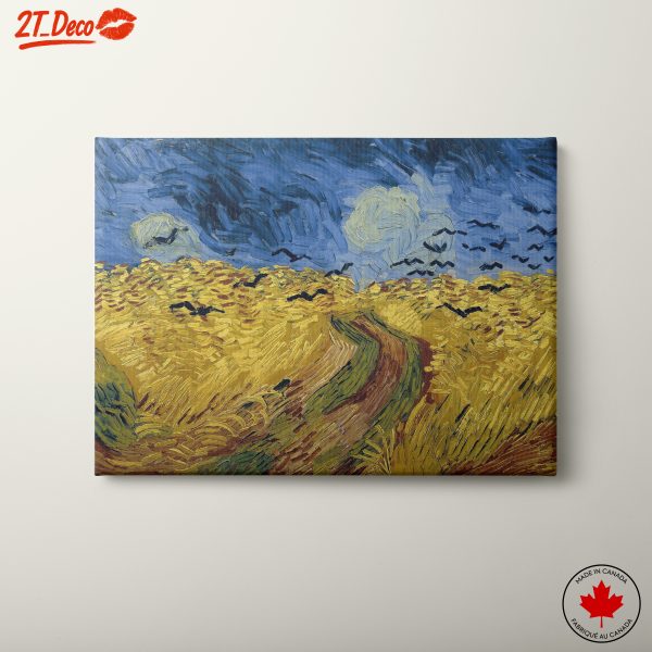 Vibrant Abstract Landscape with Birds