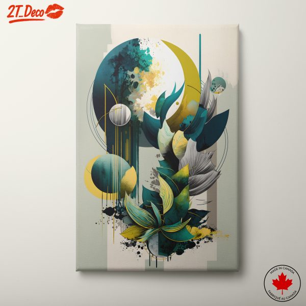 Vibrant Abstract Botanical Art
