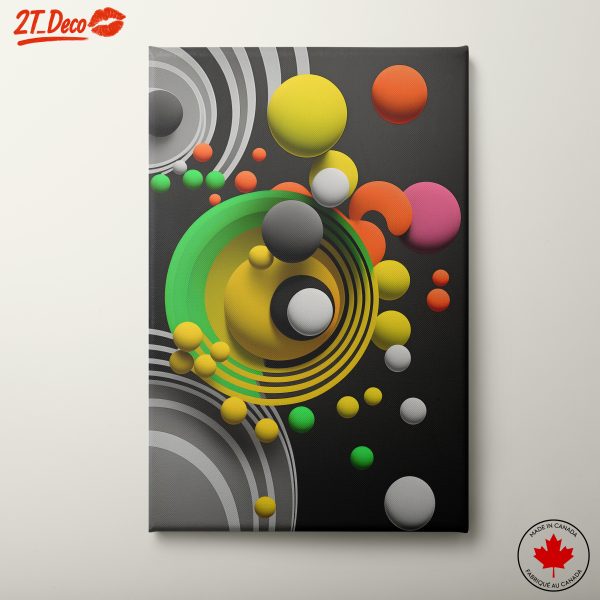 Colorful Abstract Cloud Artwork with Dynamic Shapes