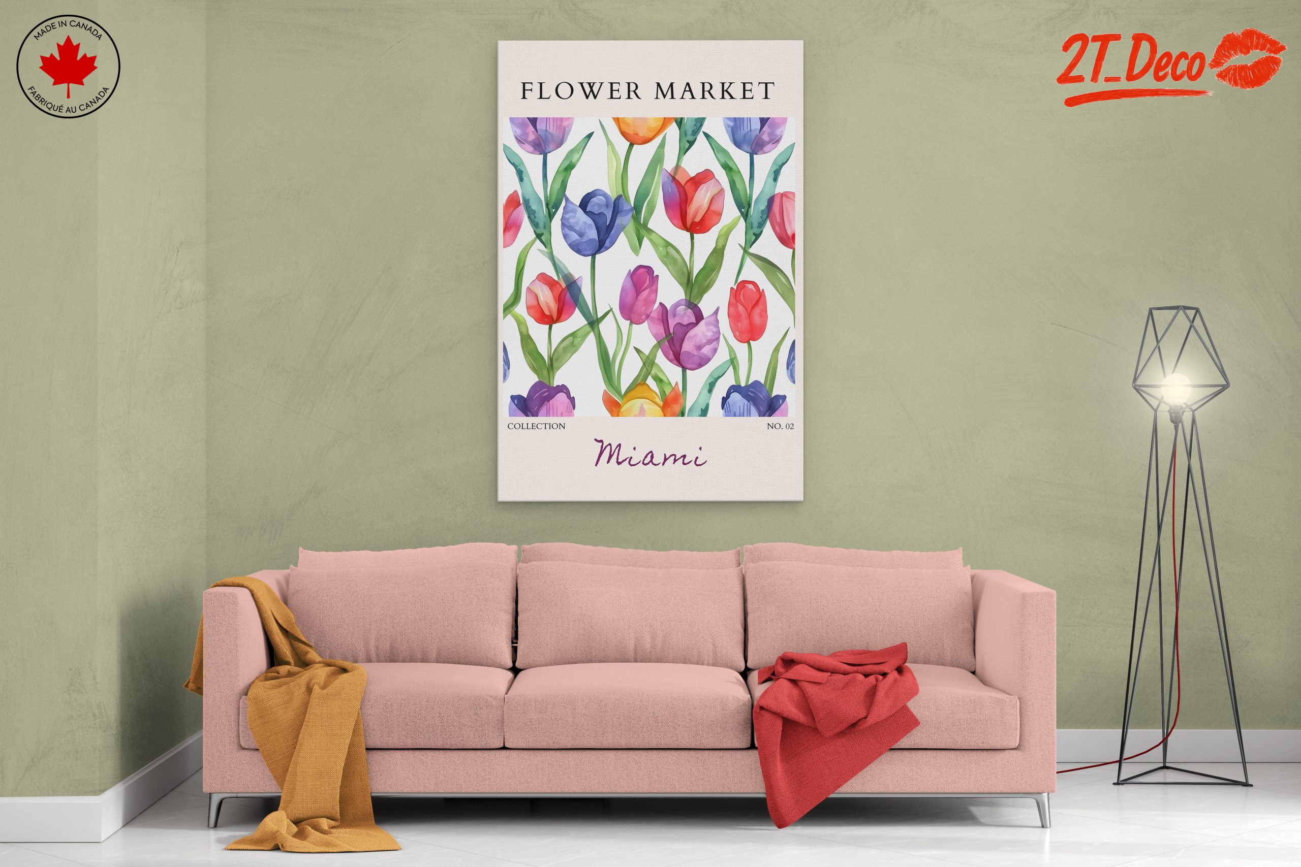 Vibrant Floral Market Art - Image 2