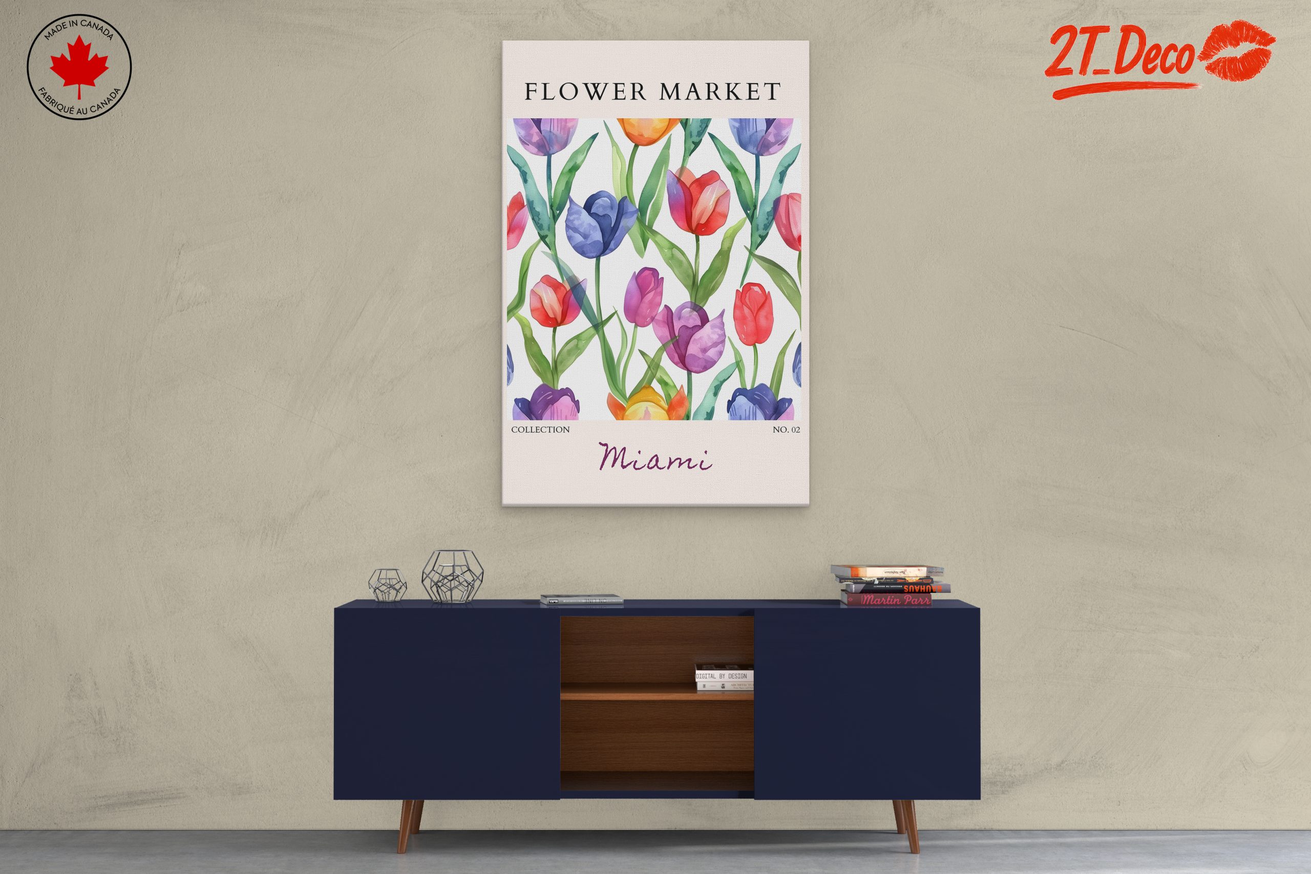Vibrant Floral Market Art - Image 3