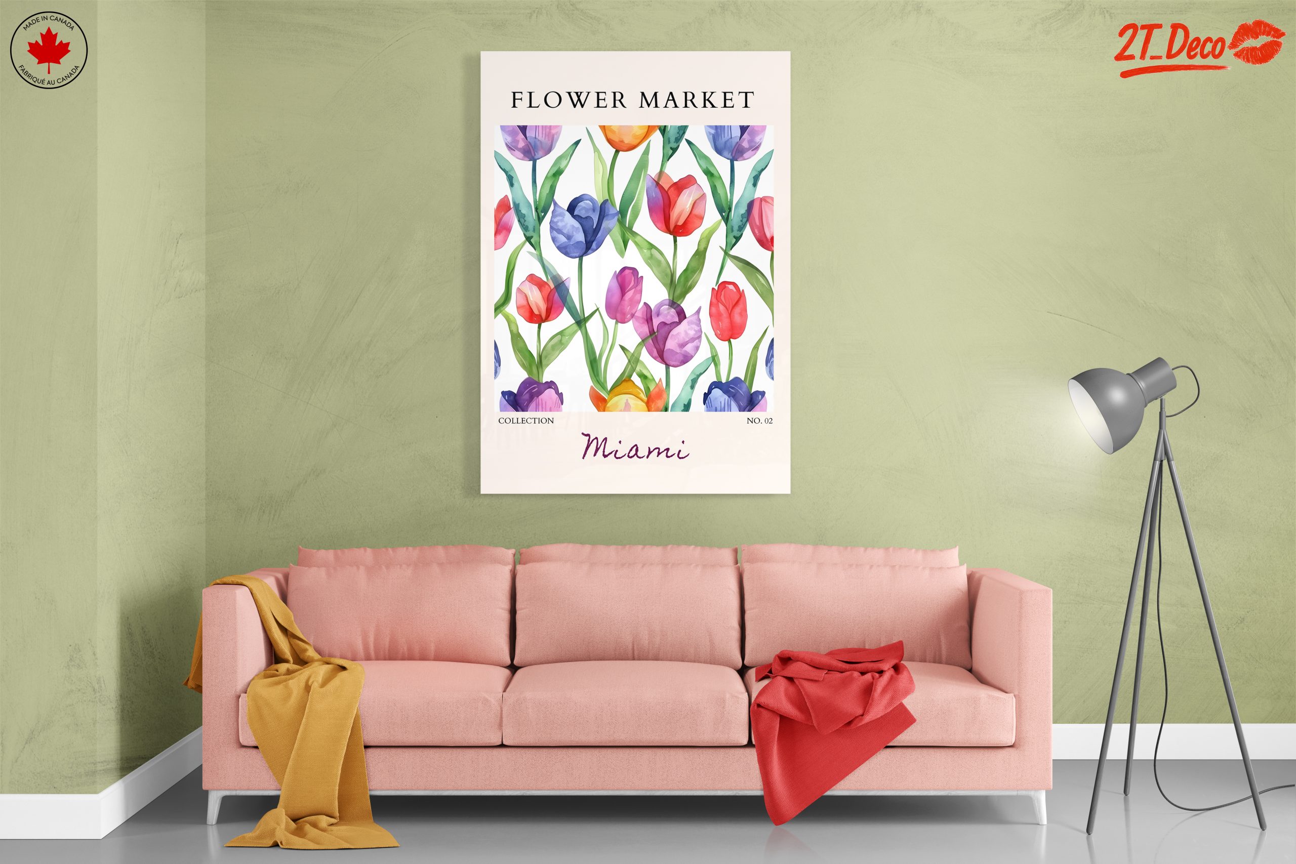 Vibrant Floral Market Art - Image 7