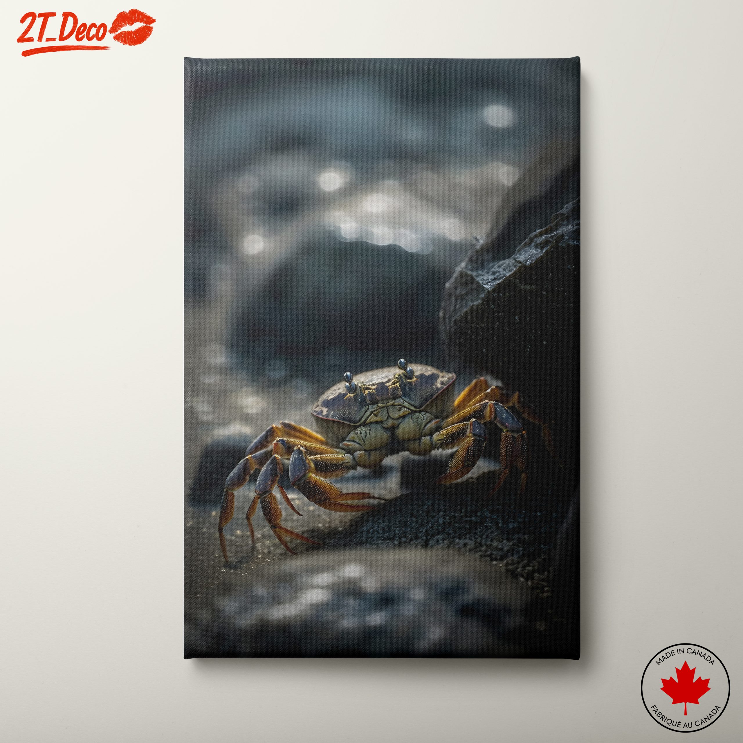 Detailed Anatomical Art of a Crab