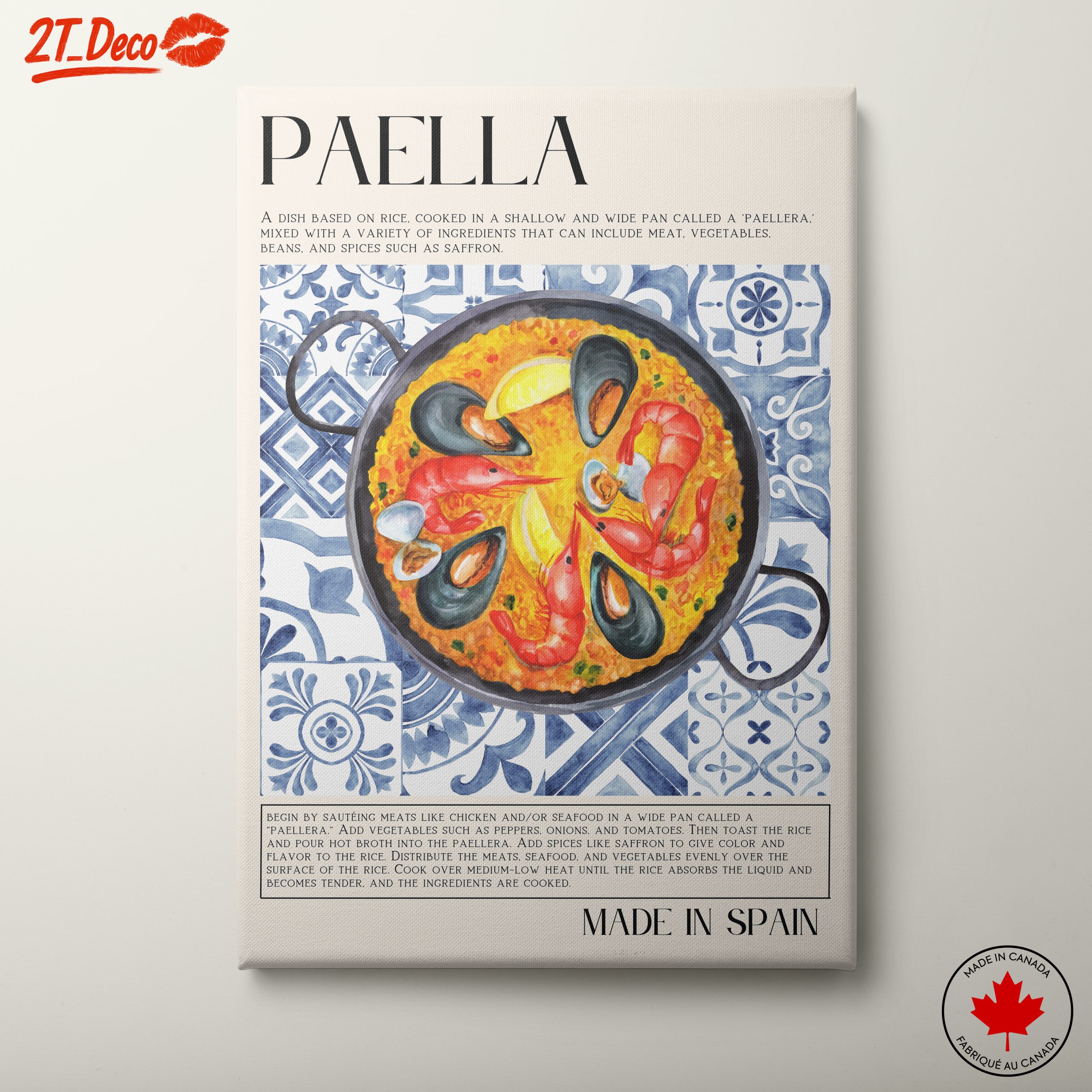 Vibrant Paella Culinary Artwork