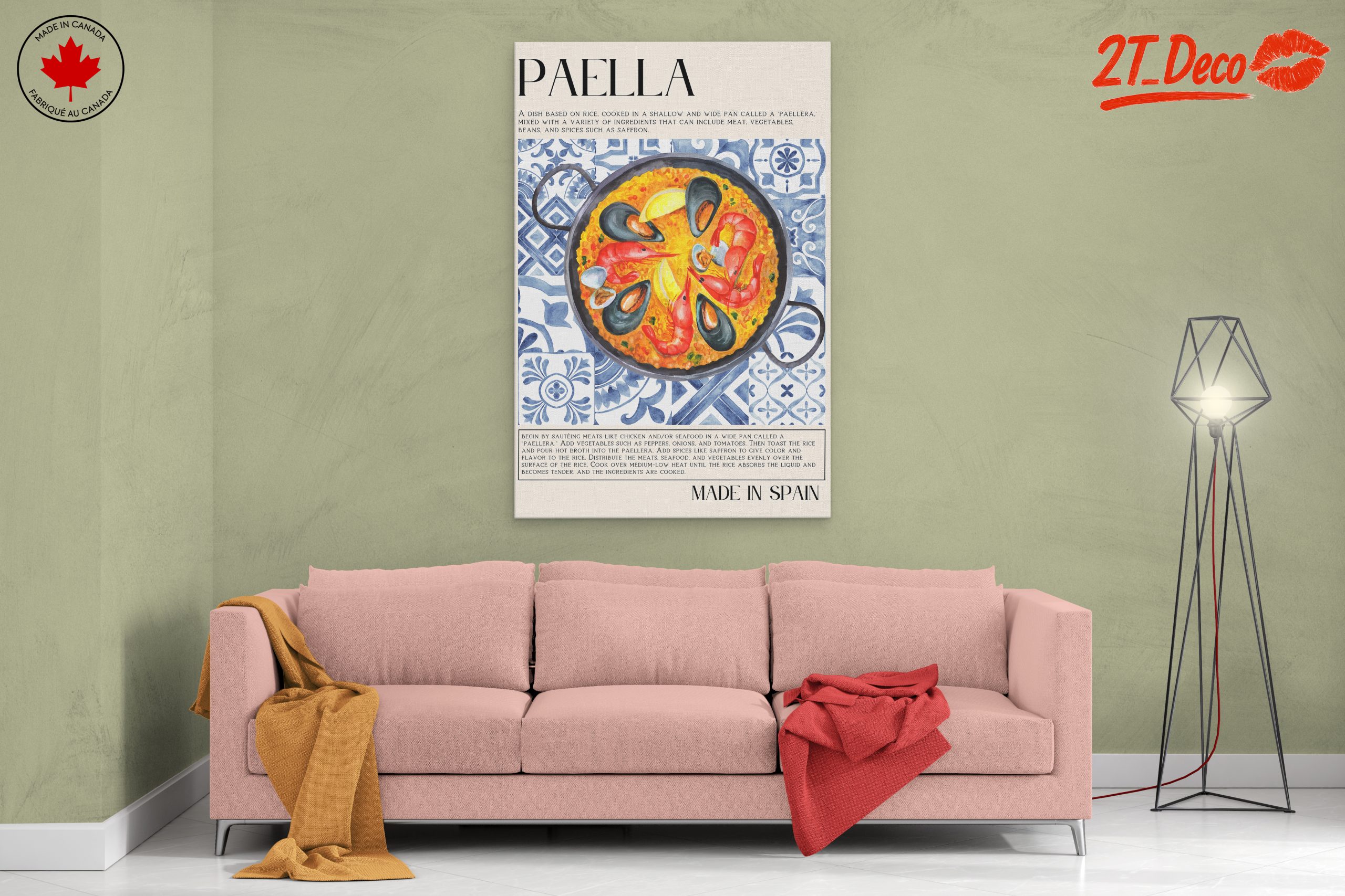 Vibrant Paella Culinary Artwork - Image 2