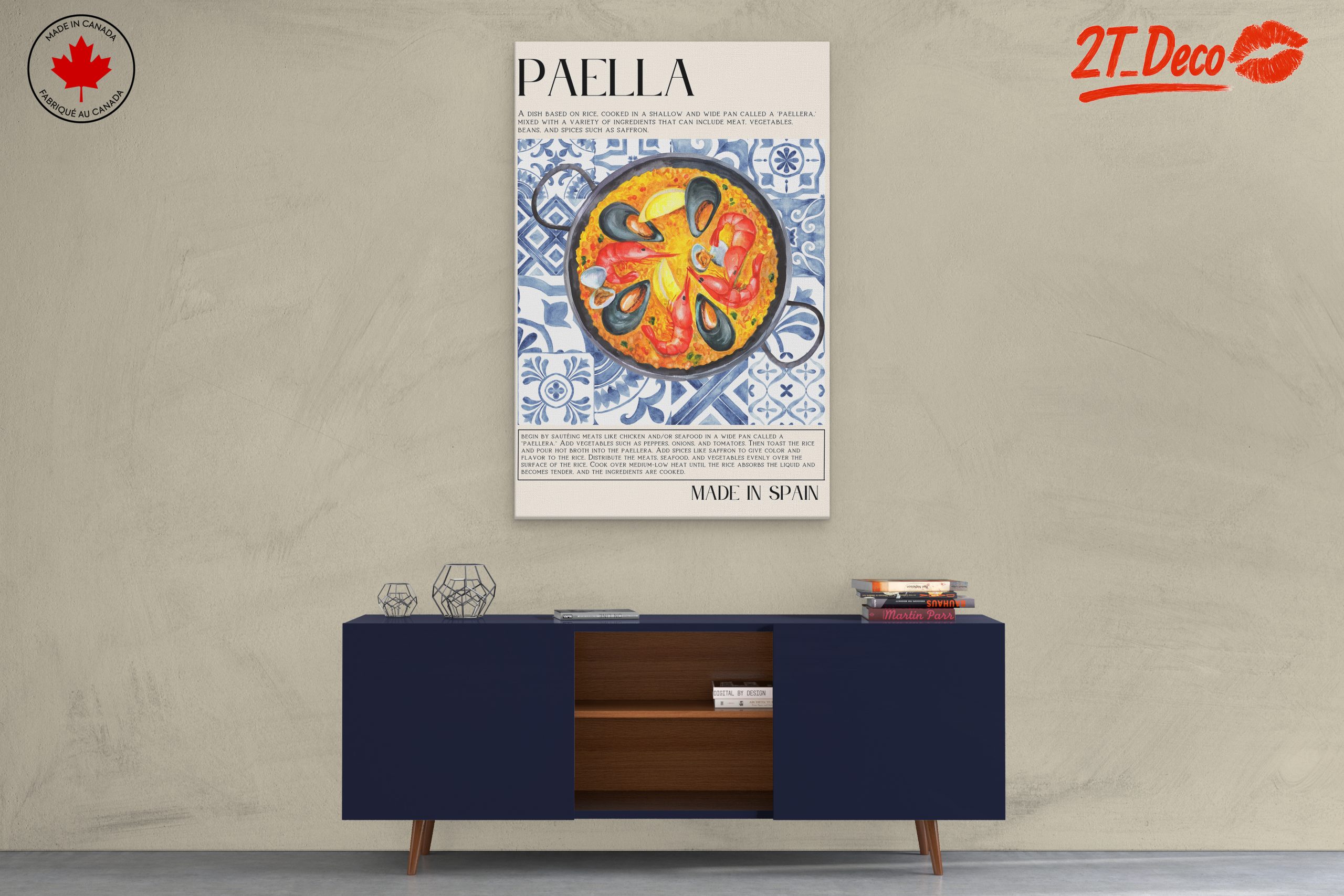 Vibrant Paella Culinary Artwork - Image 3