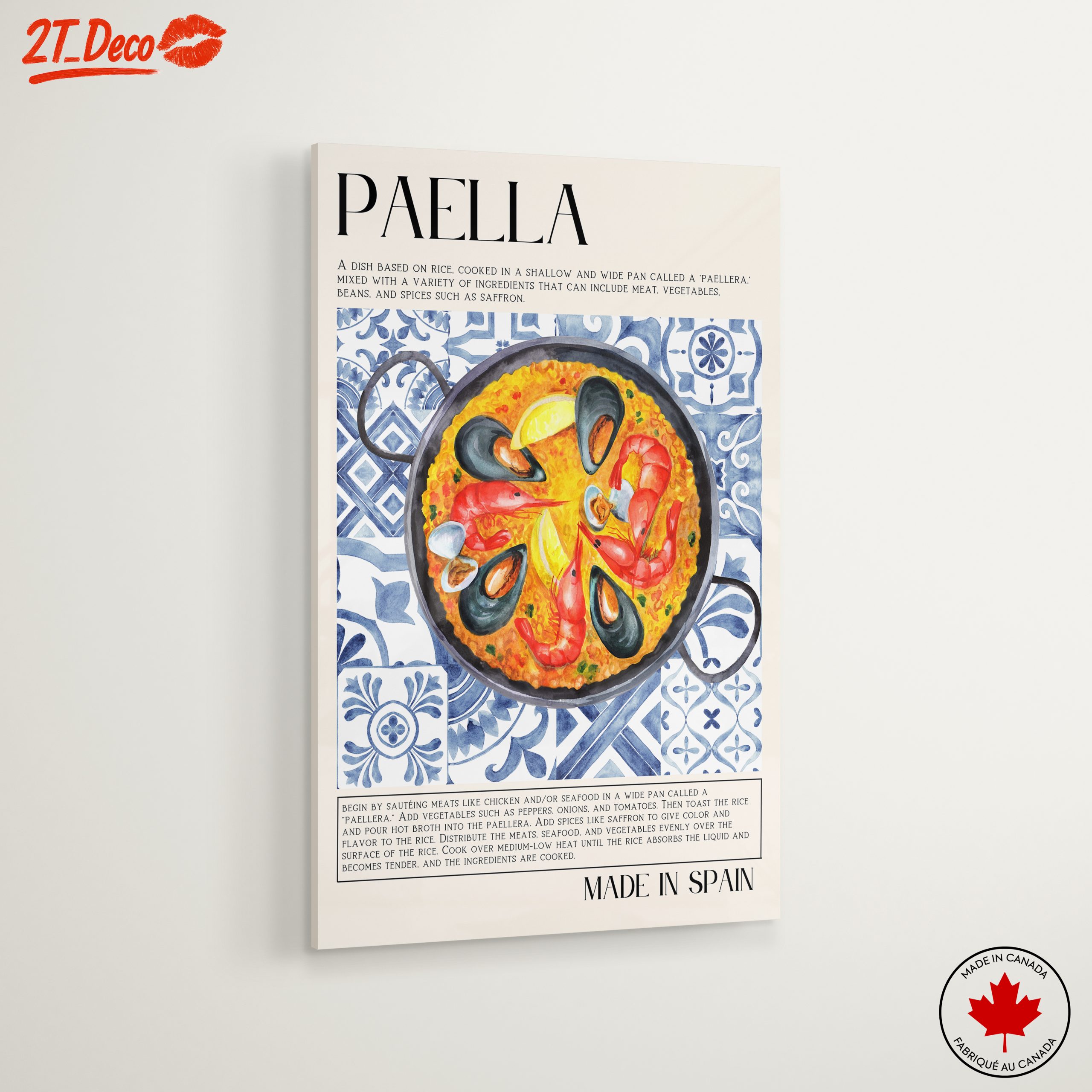 Vibrant Paella Culinary Artwork - Image 6
