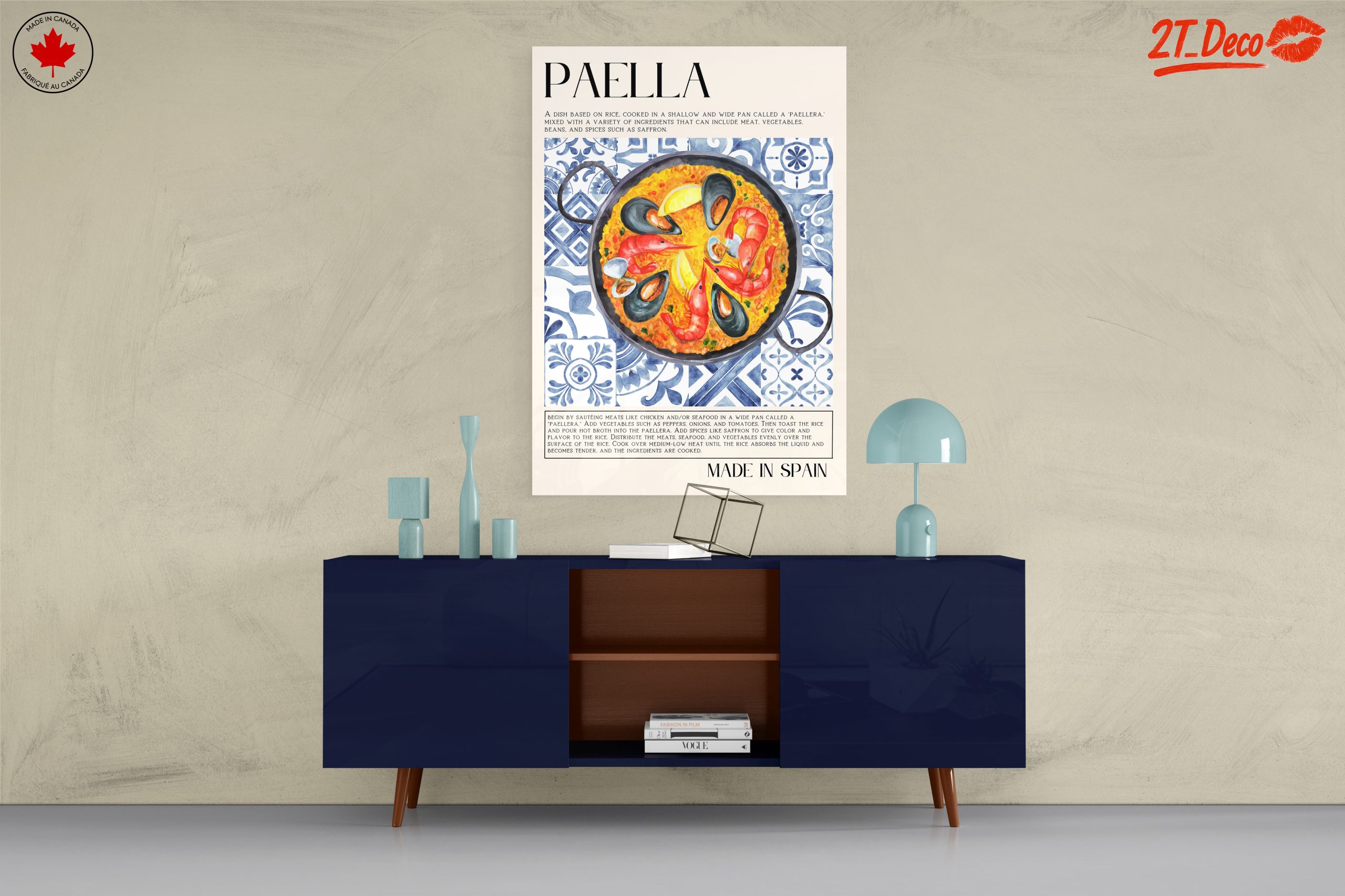 Vibrant Paella Culinary Artwork - Image 8