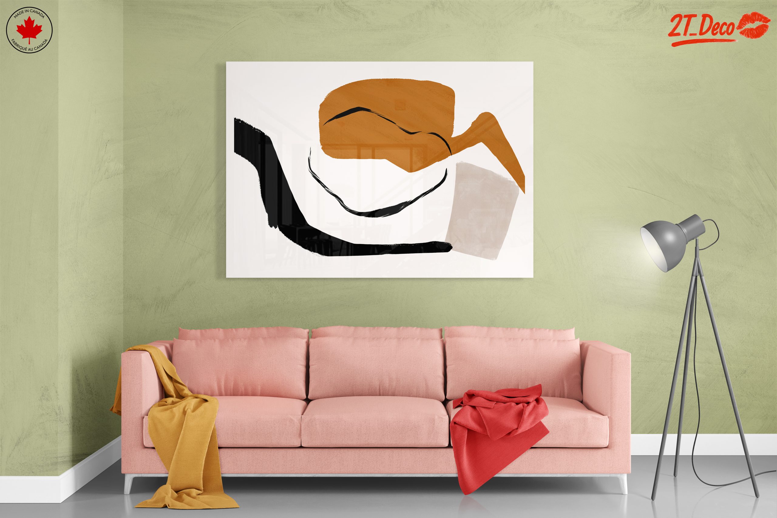 Modern Abstract Art with Warm Tones - Image 7