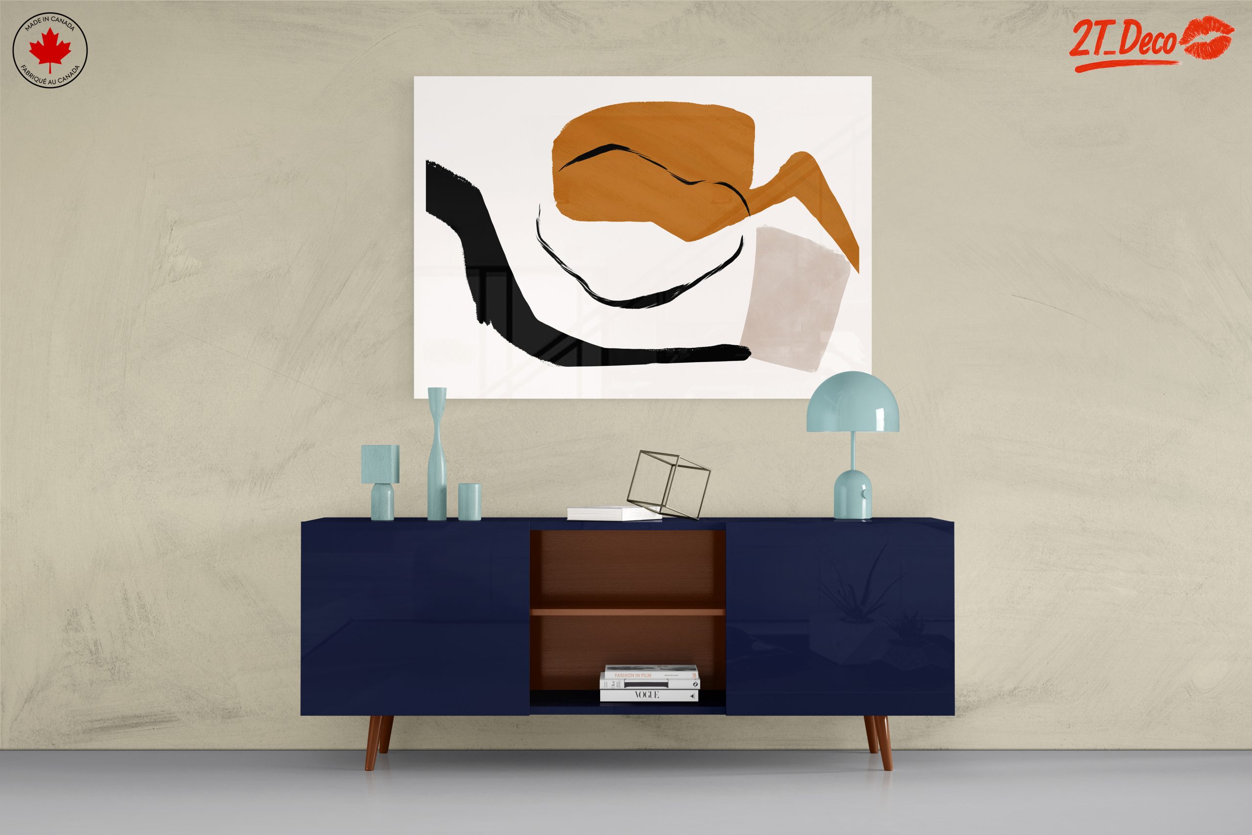 Modern Abstract Art with Warm Tones - Image 8