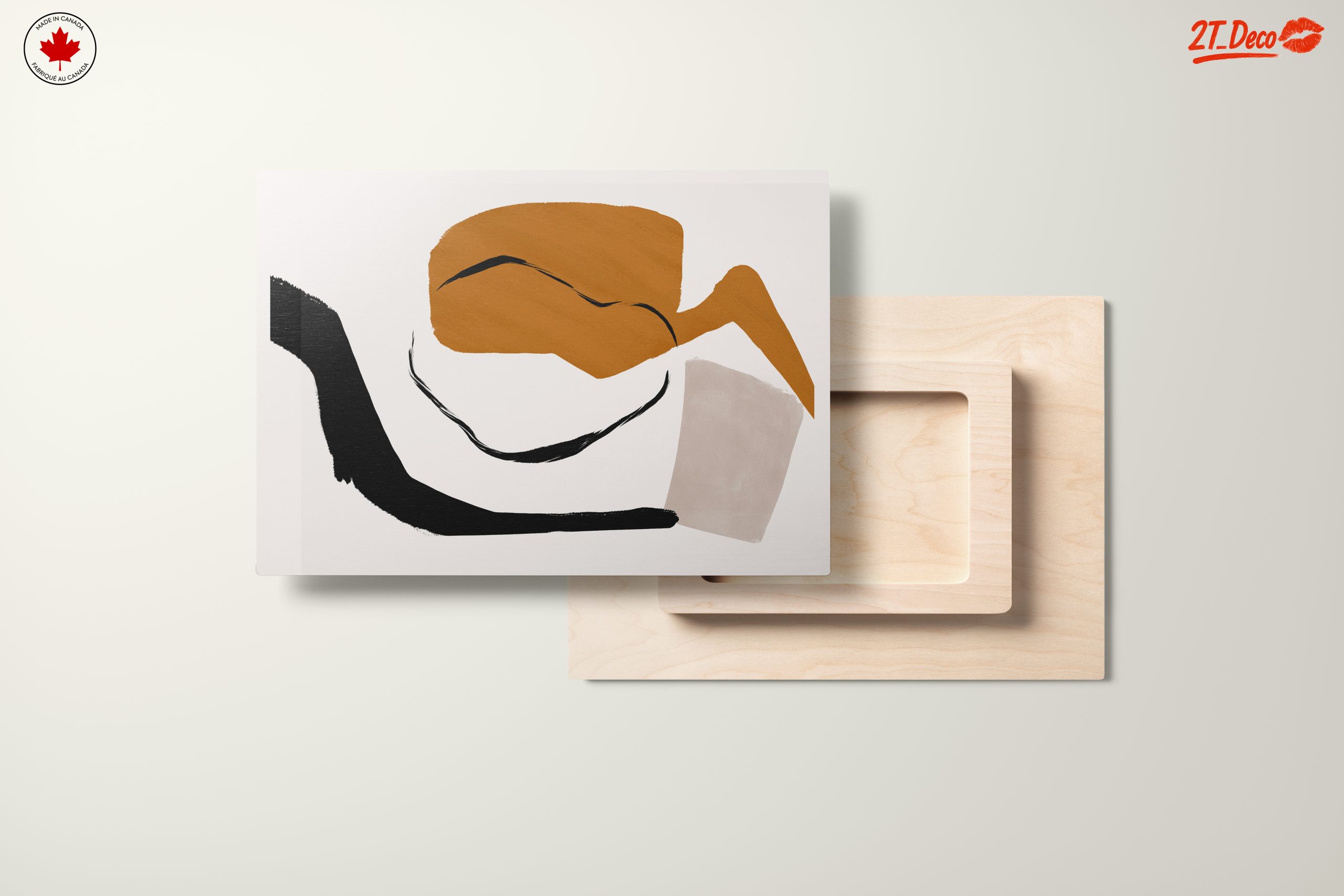 Modern Abstract Art with Warm Tones - Image 11