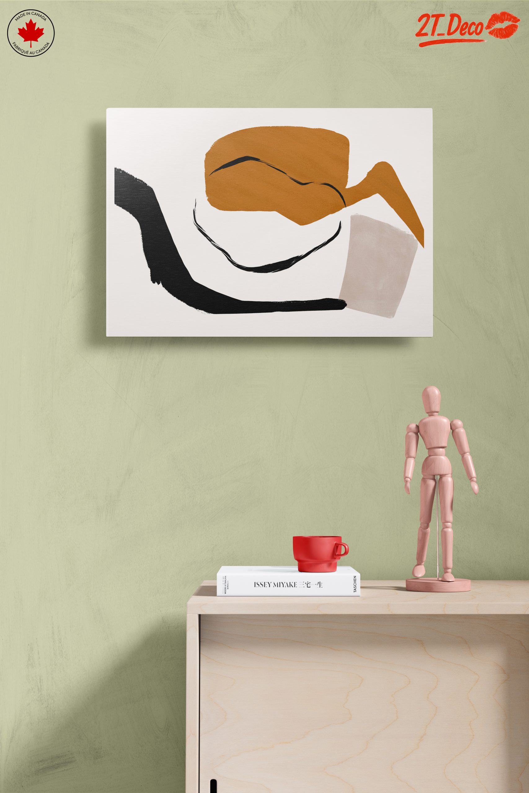 Modern Abstract Art with Warm Tones - Image 14