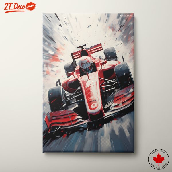 Dynamic Racing Car Artwork