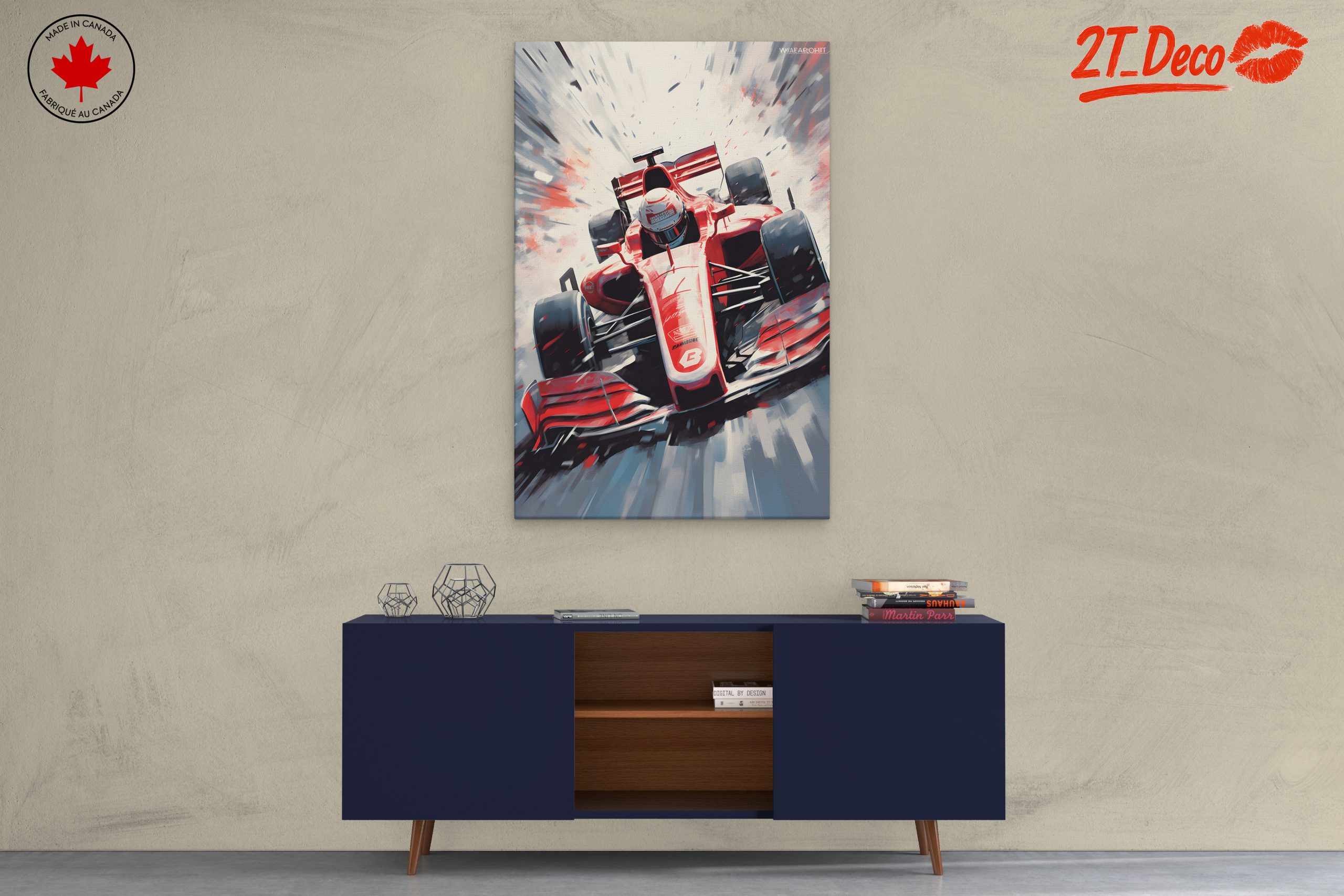 Dynamic Racing Car Artwork - Image 3