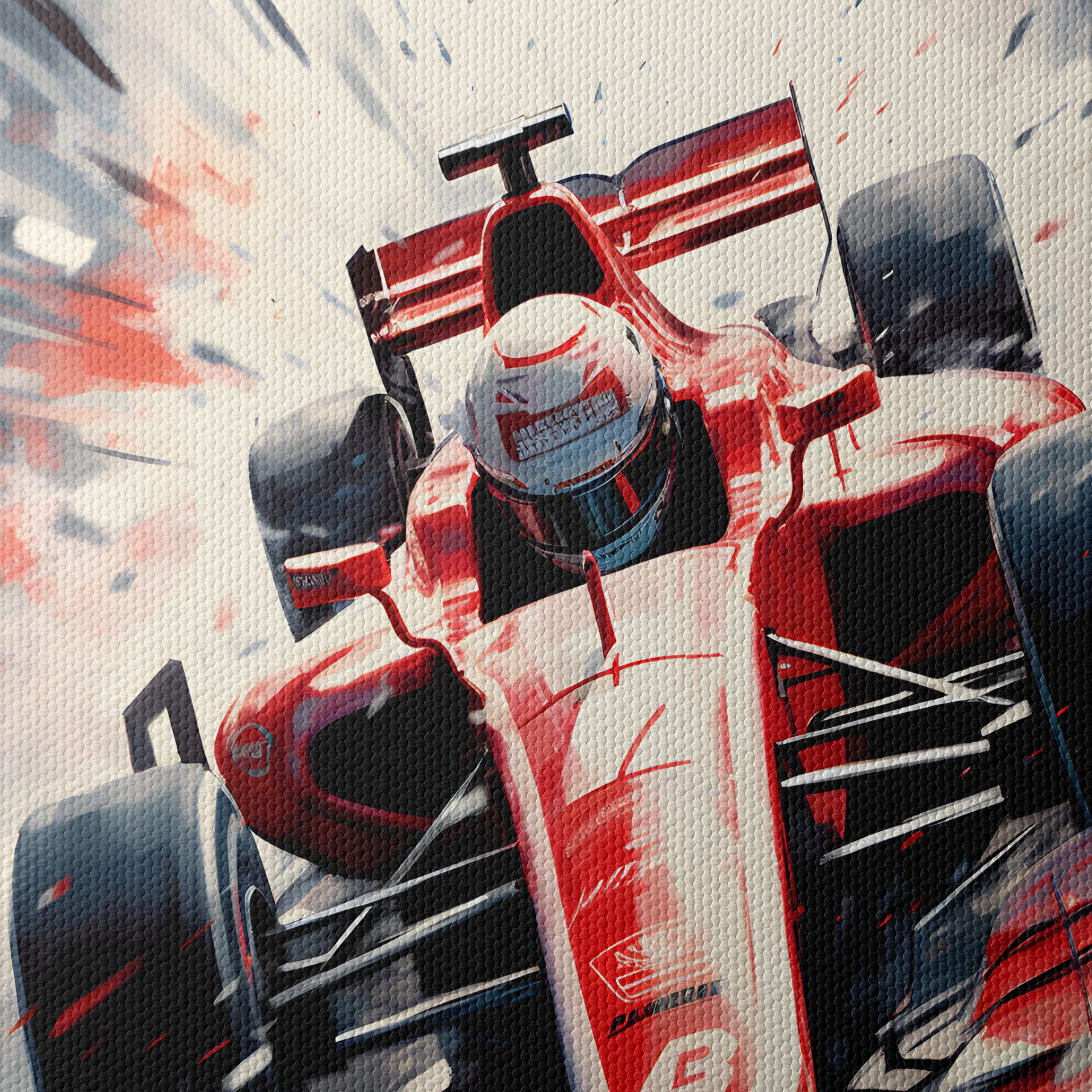 Dynamic Racing Car Artwork - Image 4
