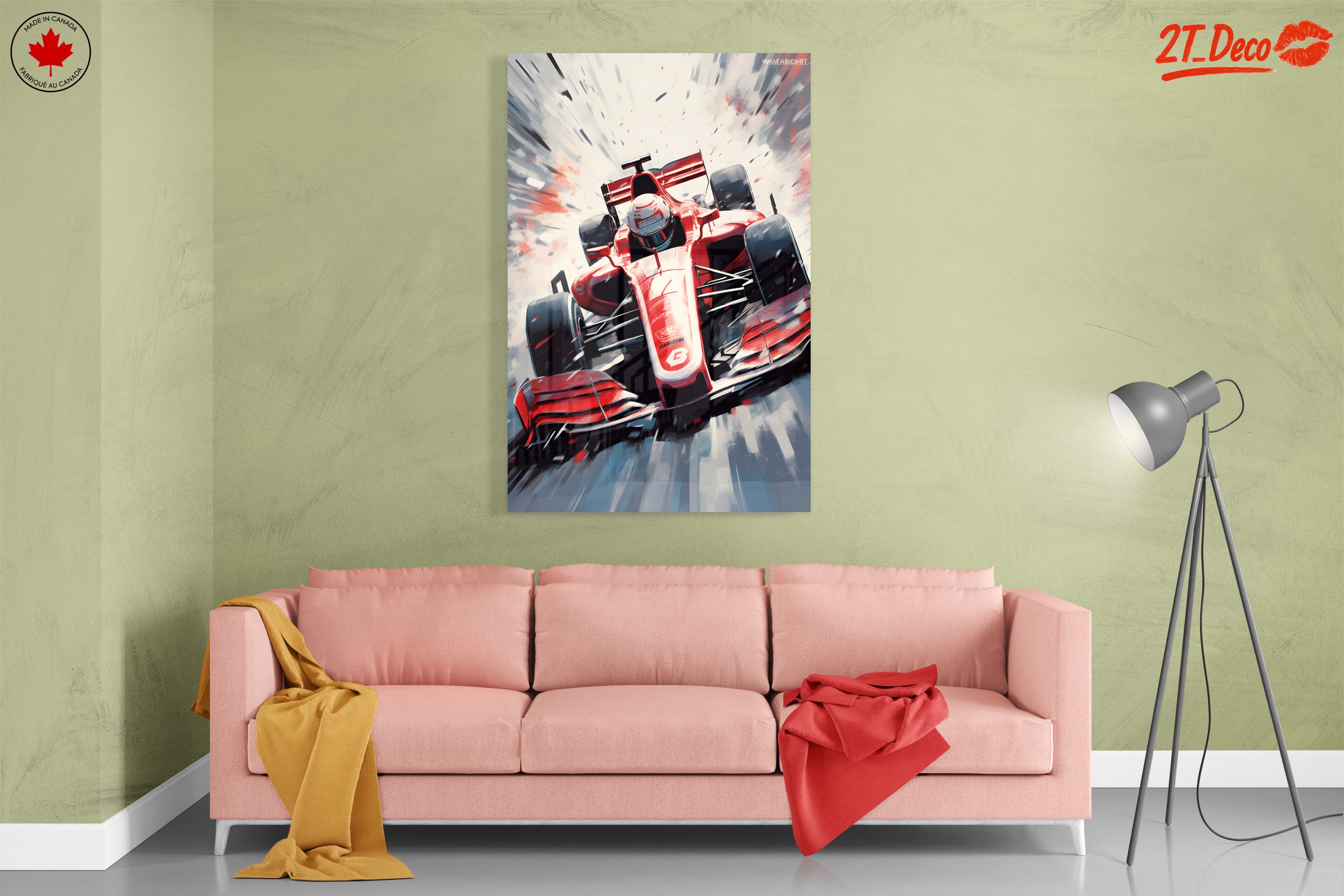 Dynamic Racing Car Artwork - Image 7