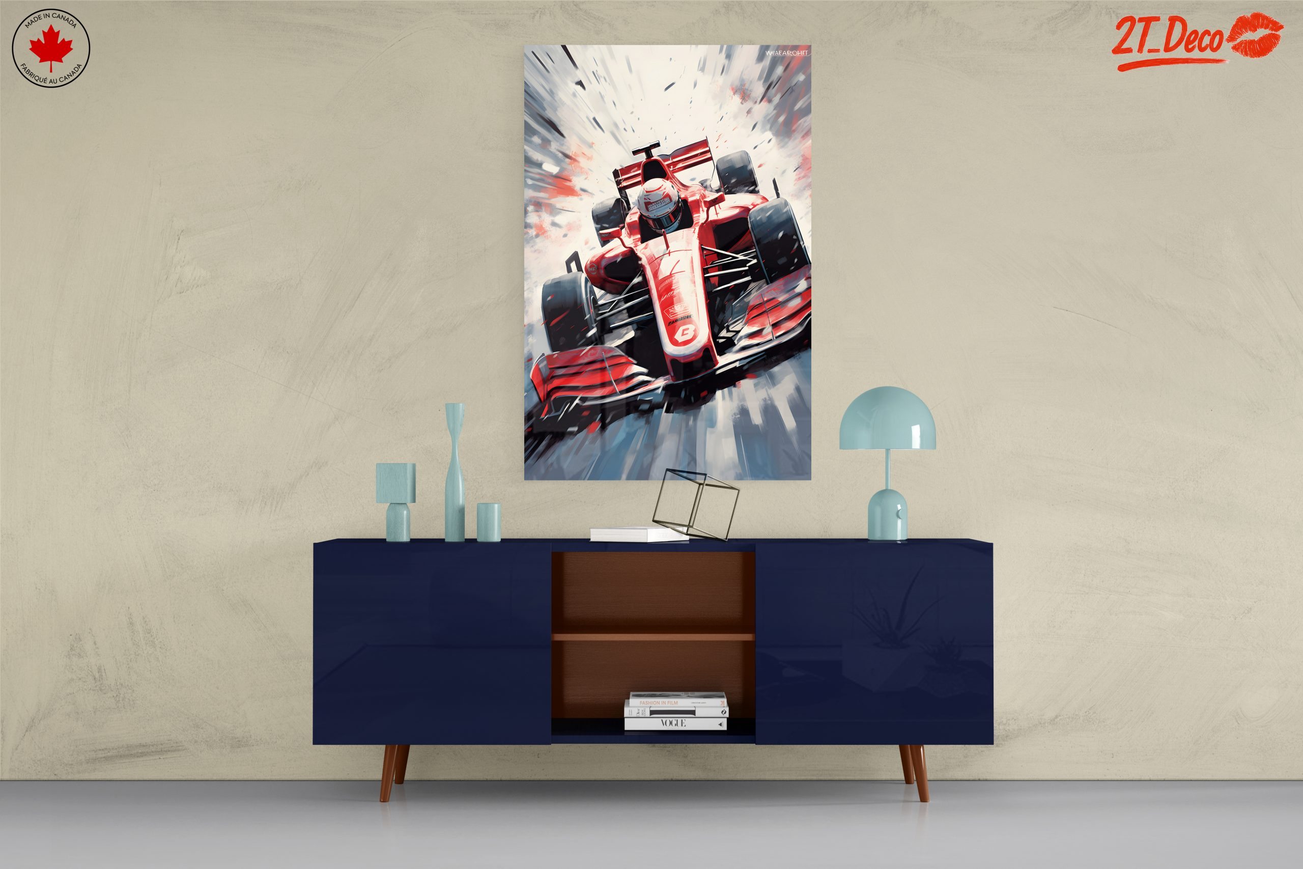 Dynamic Racing Car Artwork - Image 8