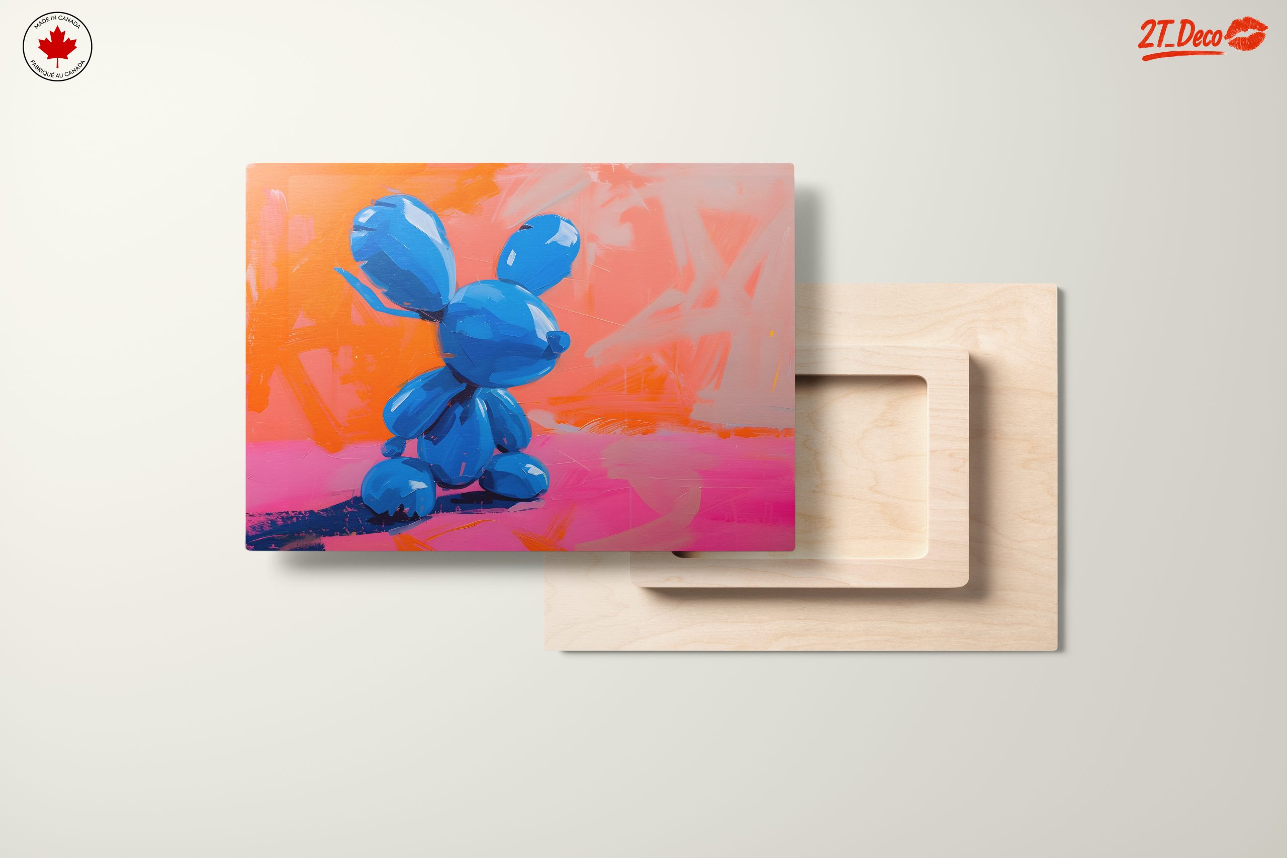 Whimsical Blue Bunny Figurine Art - Image 11