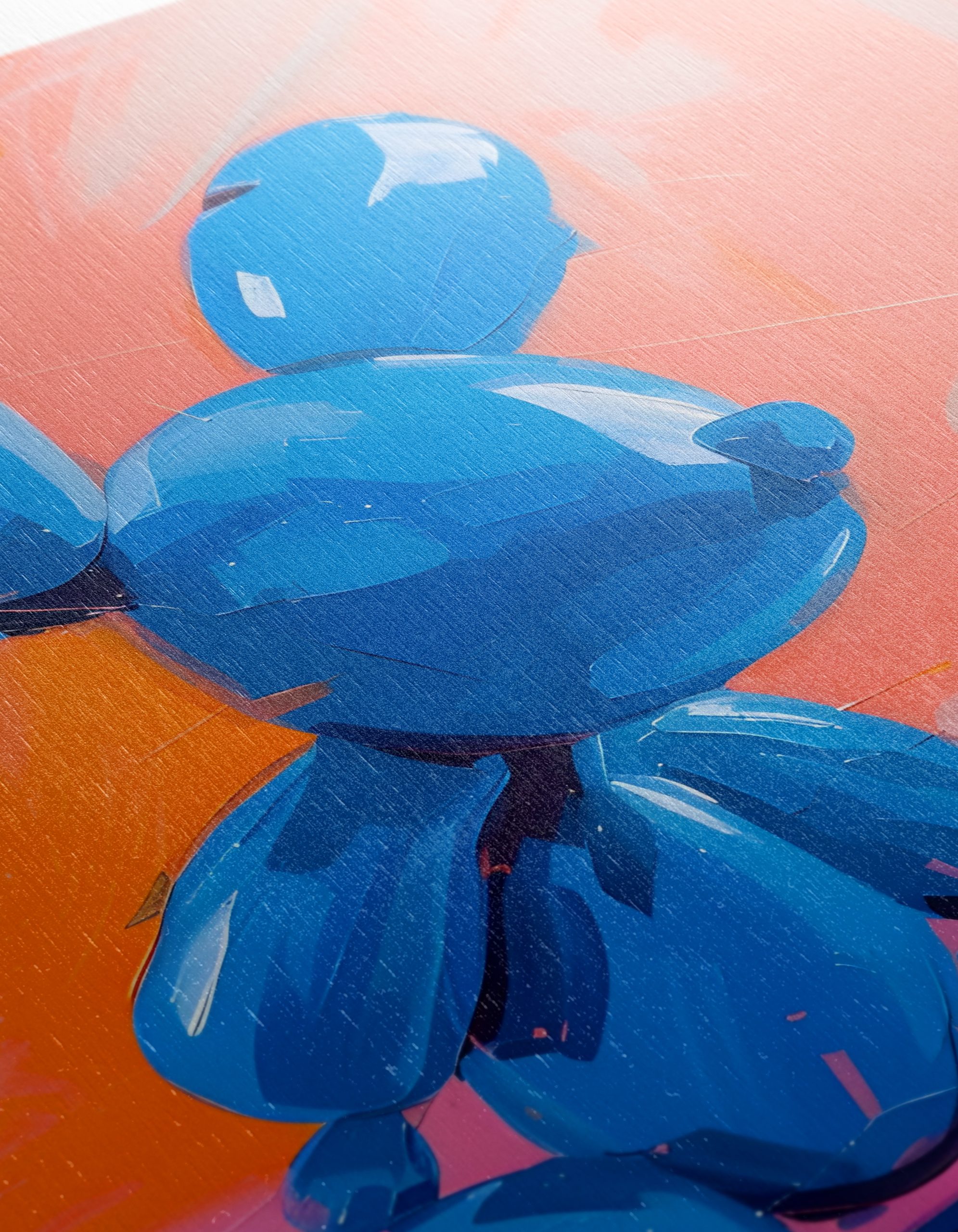 Whimsical Blue Bunny Figurine Art - Image 12