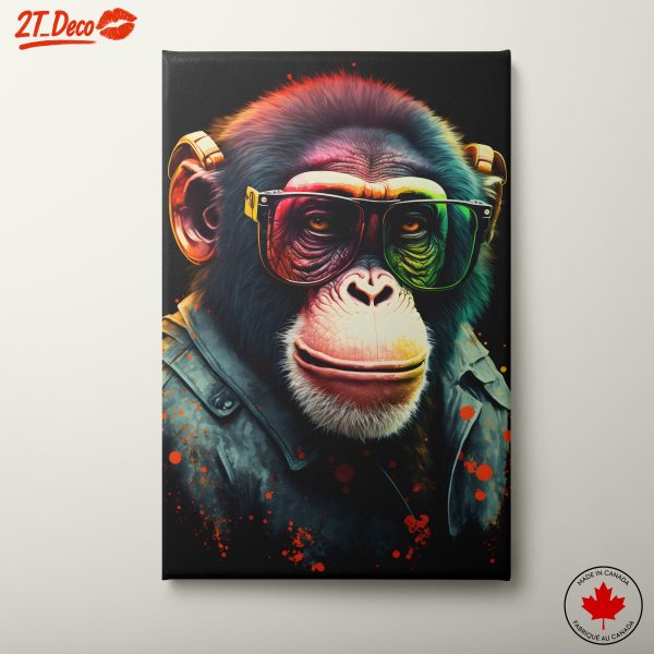 Stylized Colorful Monkey Artwork