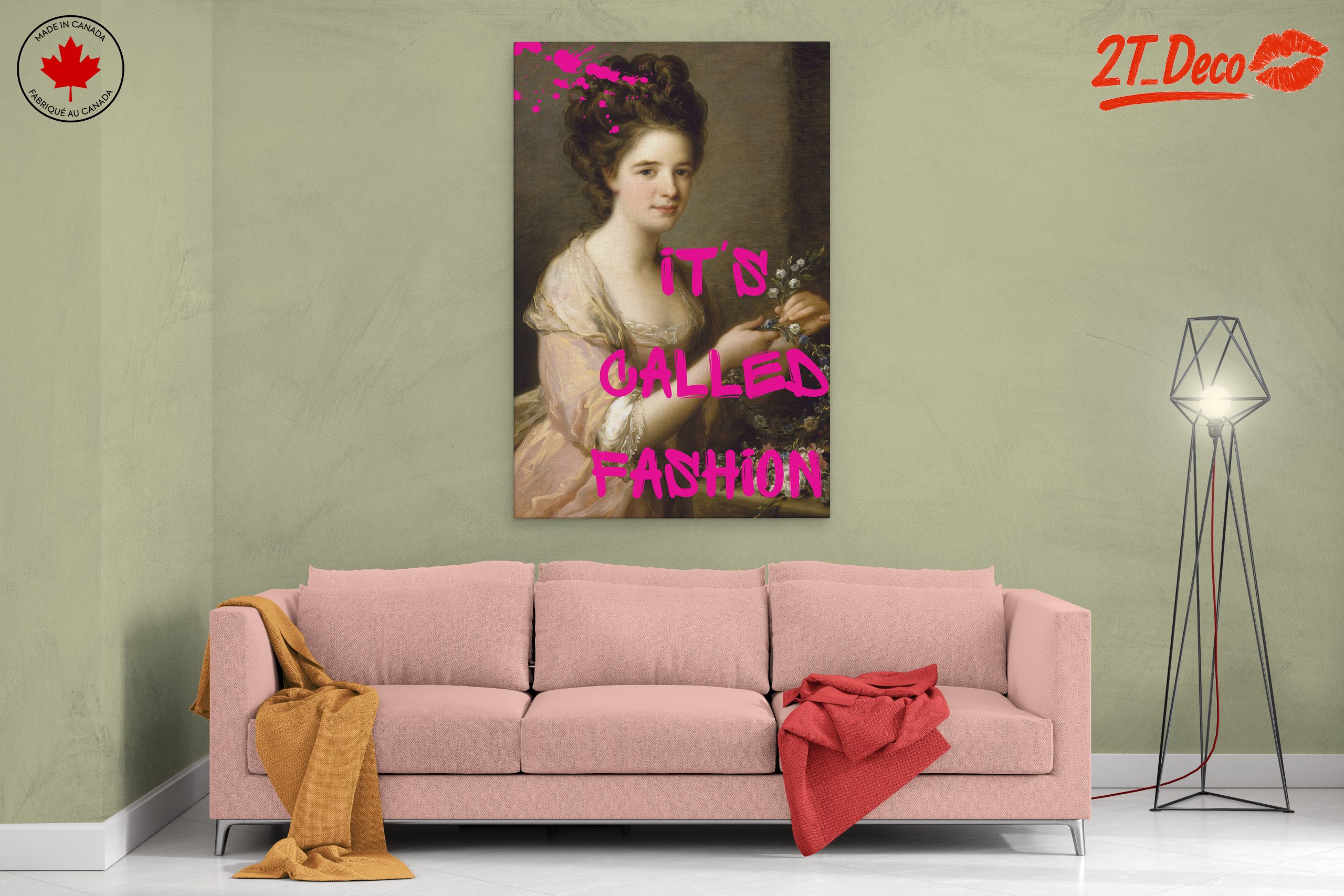 Stylized Fashion Illustration Featuring Elegant Lady - Image 2