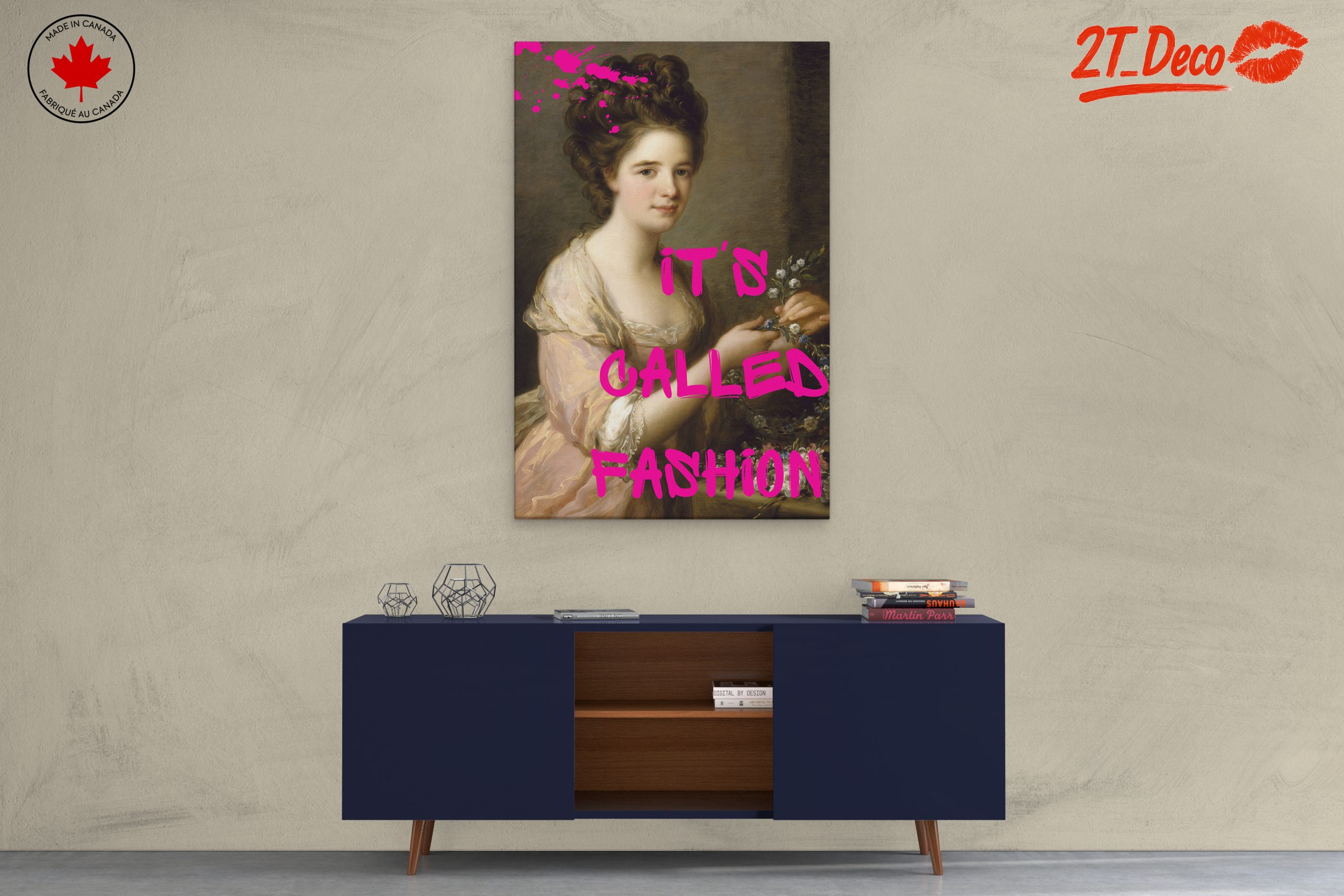 Stylized Fashion Illustration Featuring Elegant Lady - Image 3