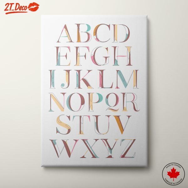 Colorful Bold Typography Letters Design