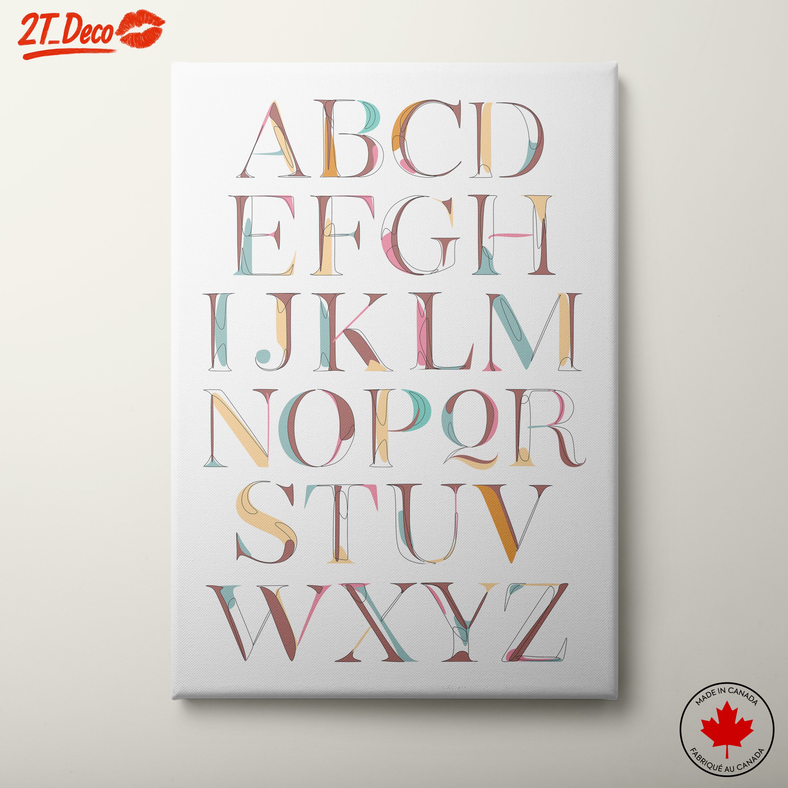 Colorful Bold Typography Letters Design