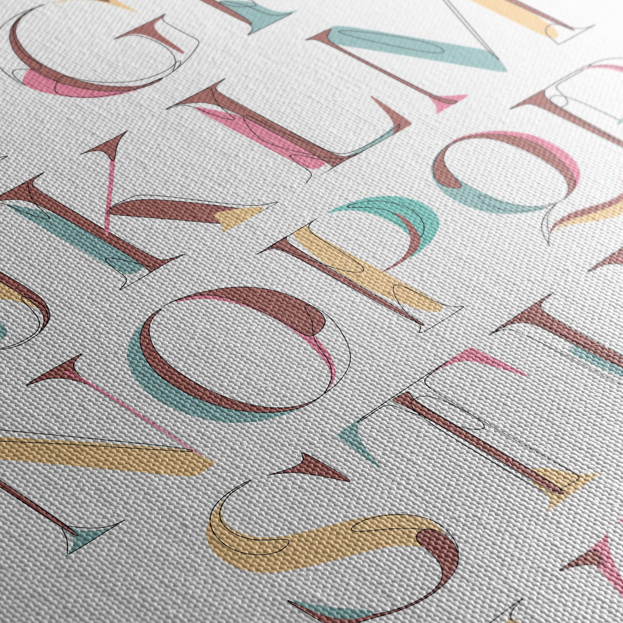 Colorful Bold Typography Letters Design - Image 5