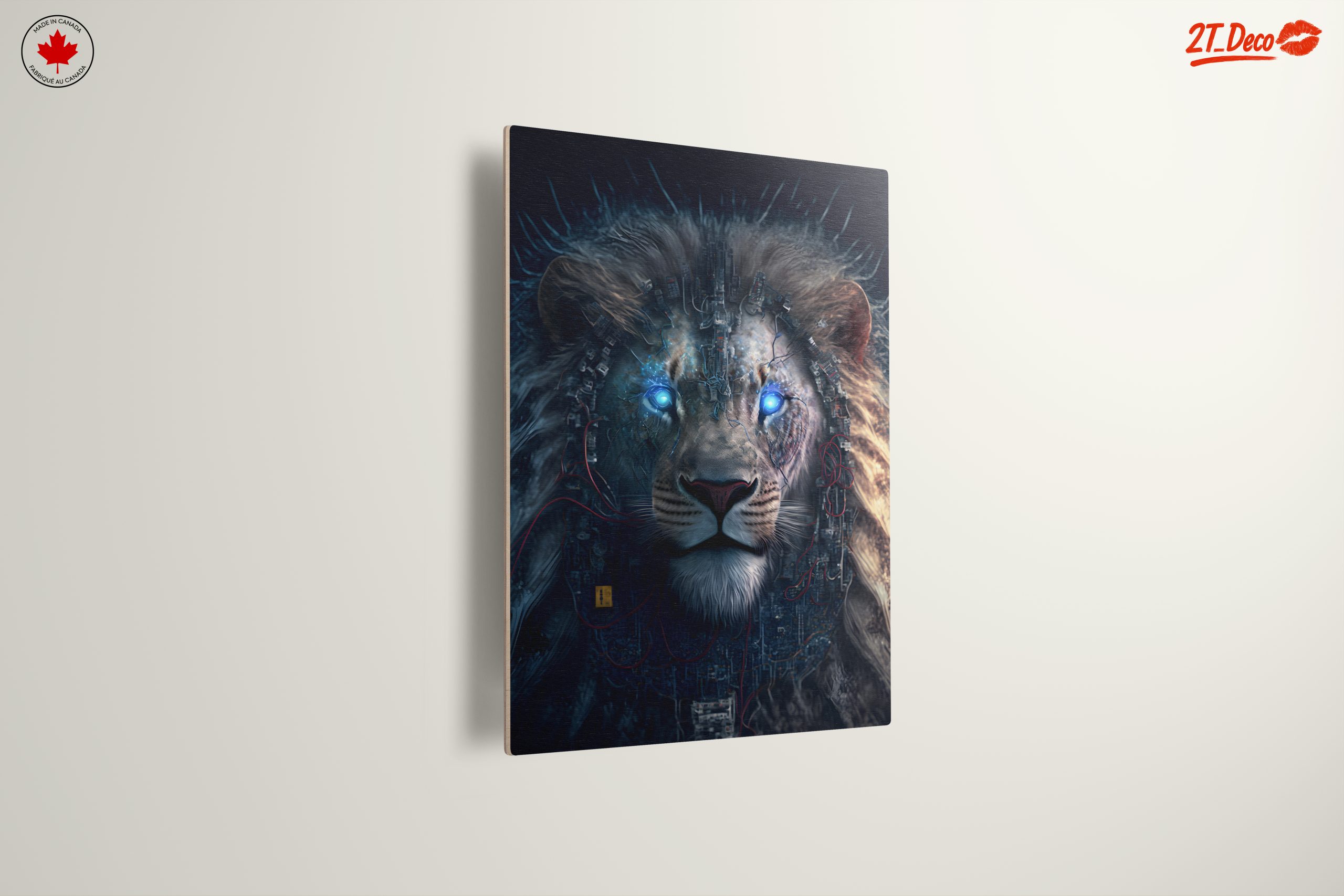Cybernetic Lion Artwork with Futuristic Elements - Image 13