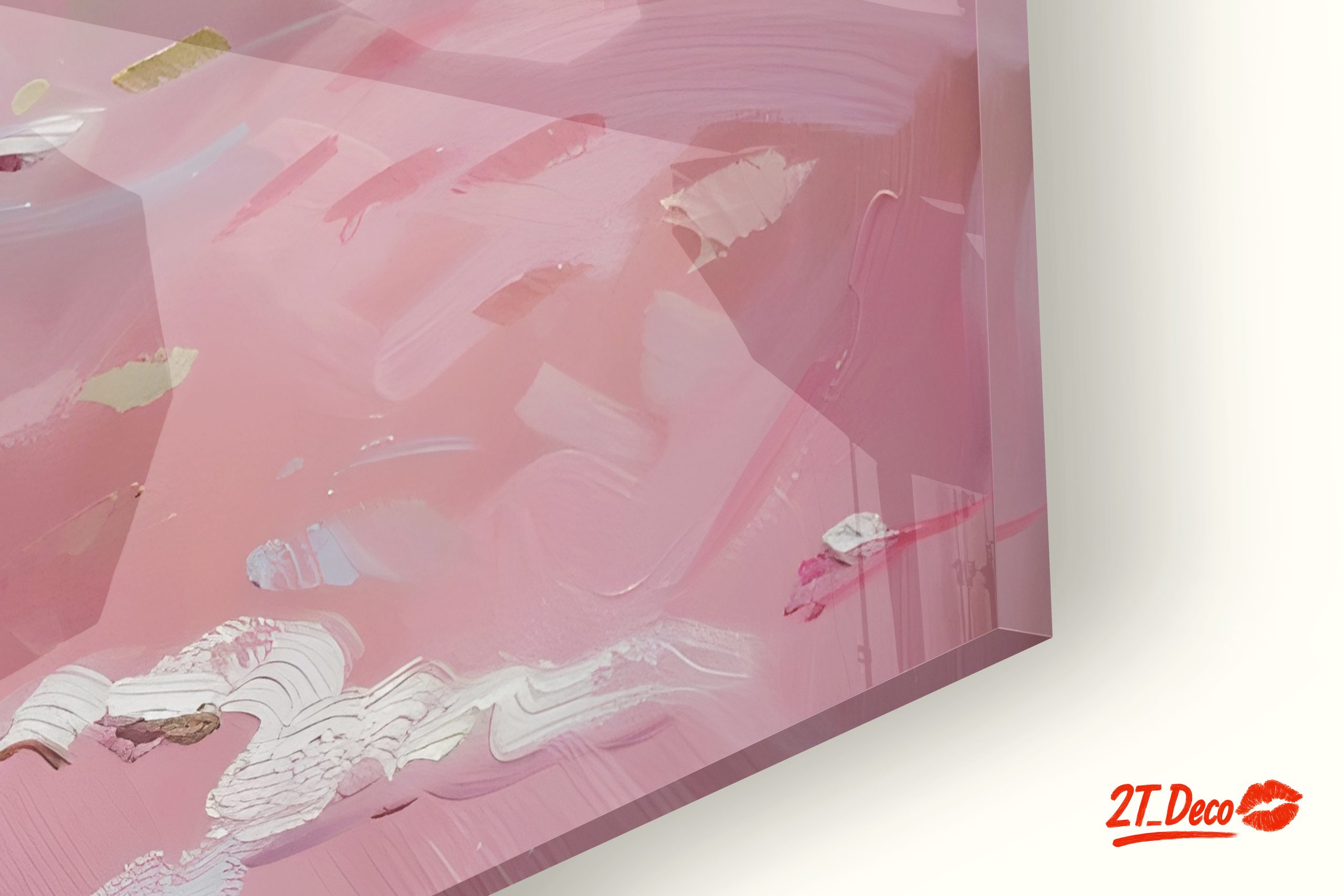 Modern Beach Scene Woman in Pink - Image 9