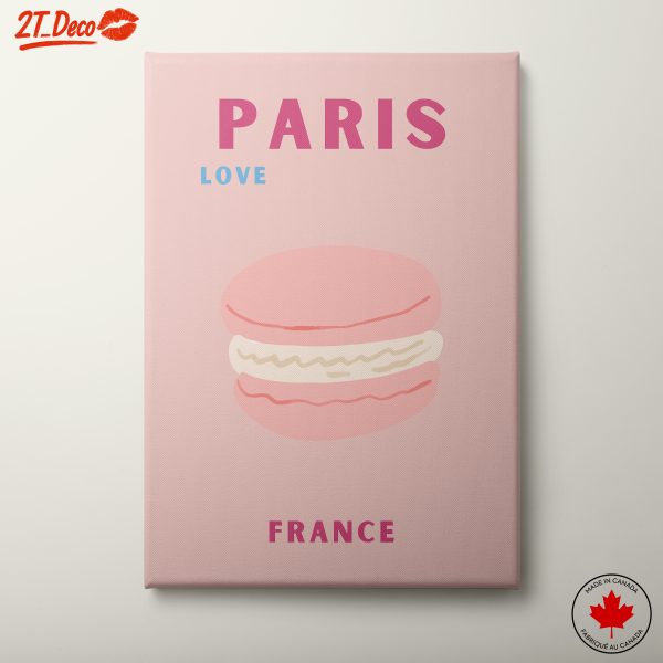 Paris Love Macaron Art