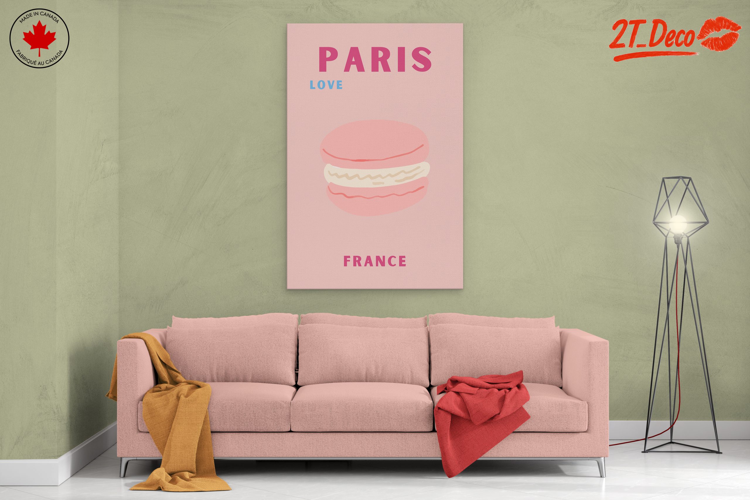 Paris Love Macaron Art - Image 2