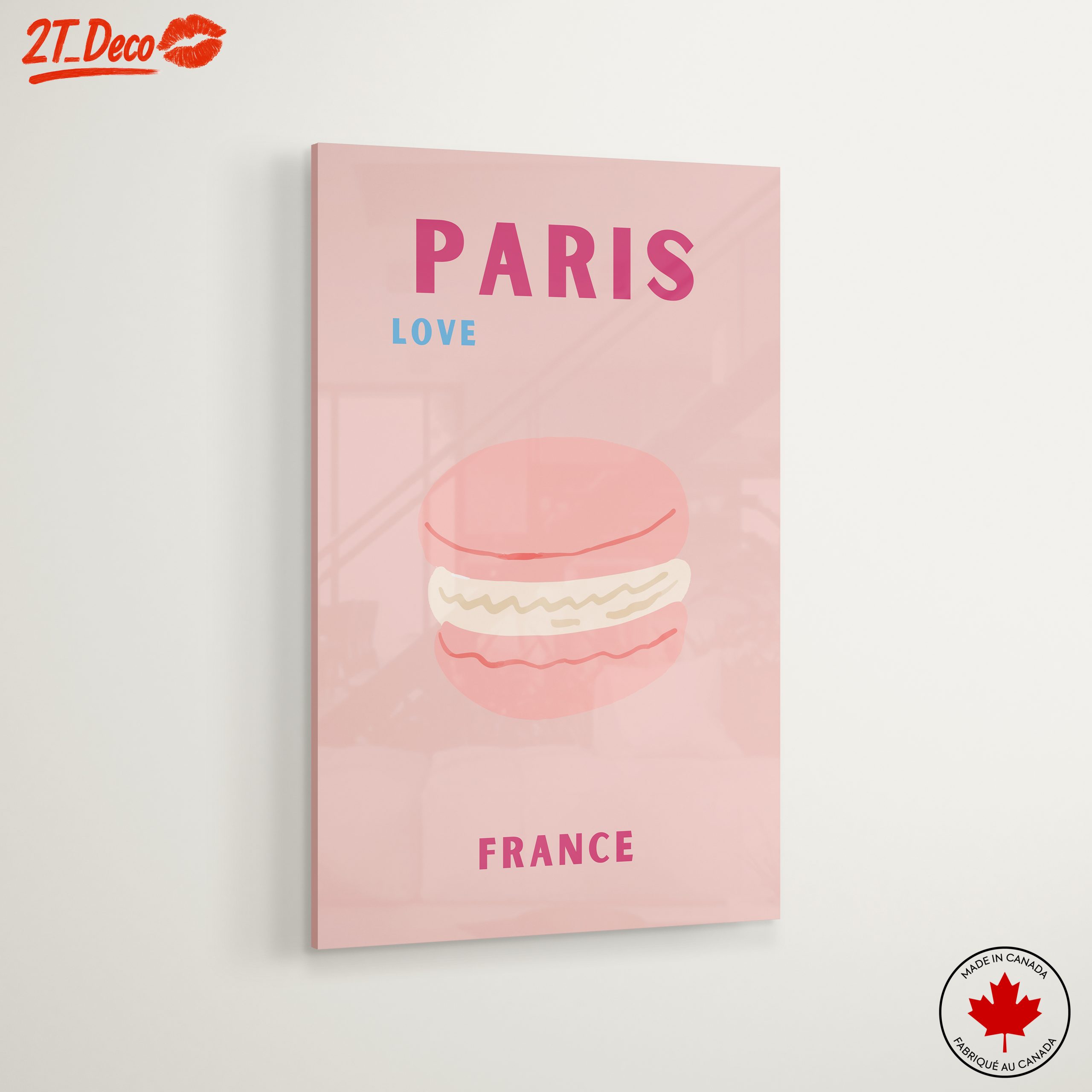 Paris Love Macaron Art - Image 6