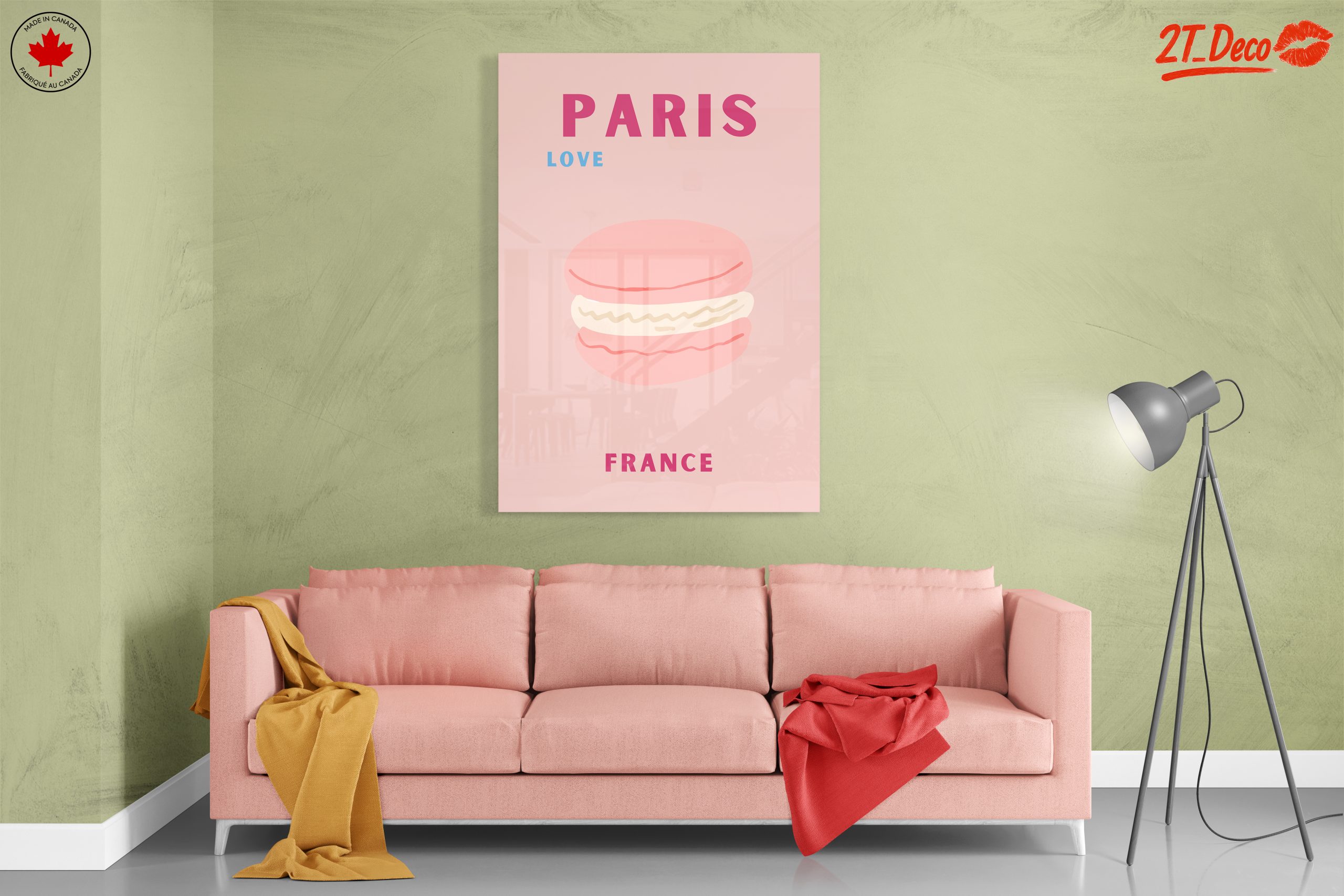 Paris Love Macaron Art - Image 7