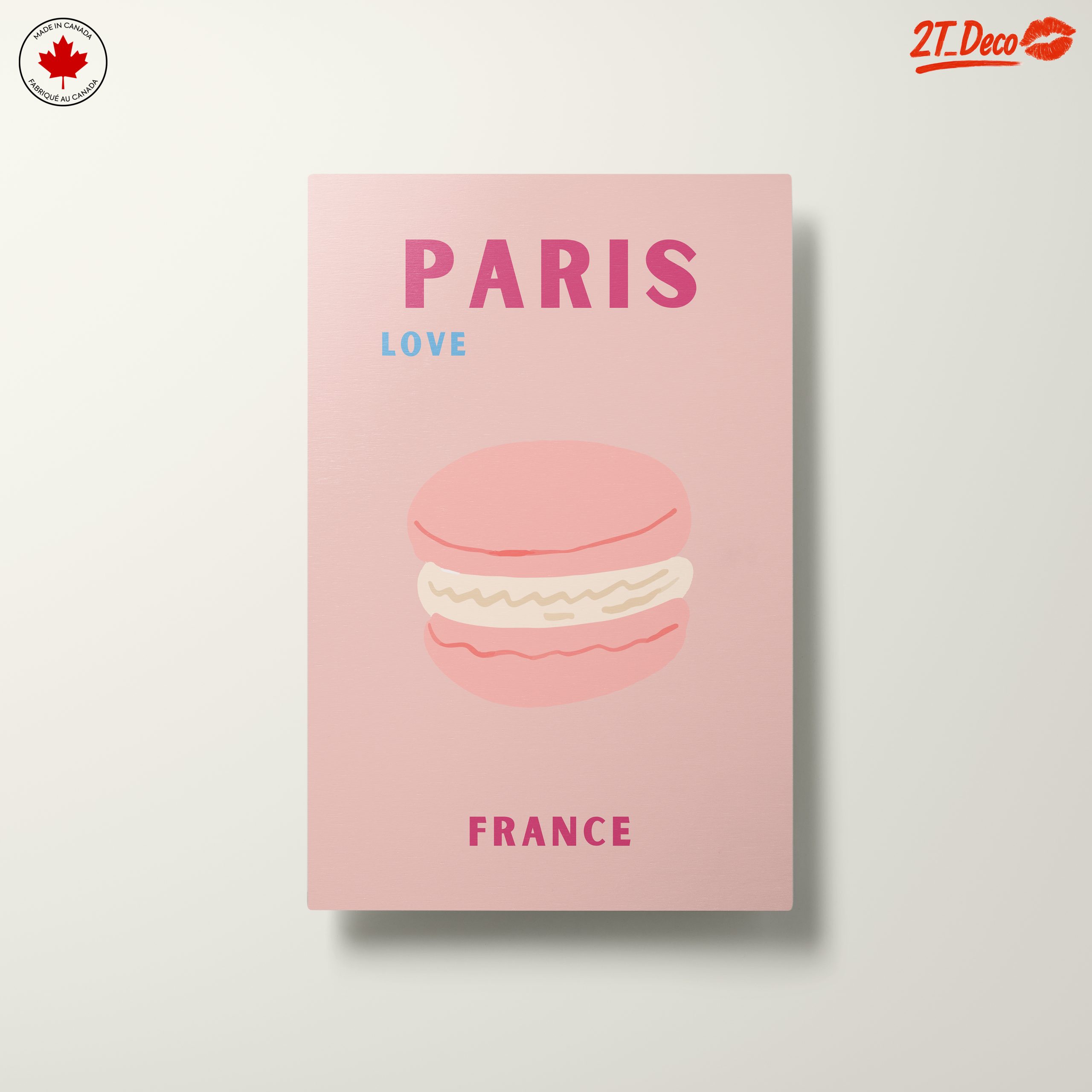 Paris Love Macaron Art - Image 10
