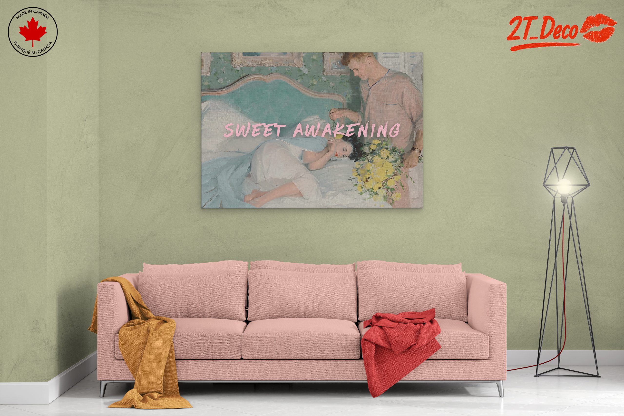 Sweet Awakening Romantic Portrait Art - Image 2